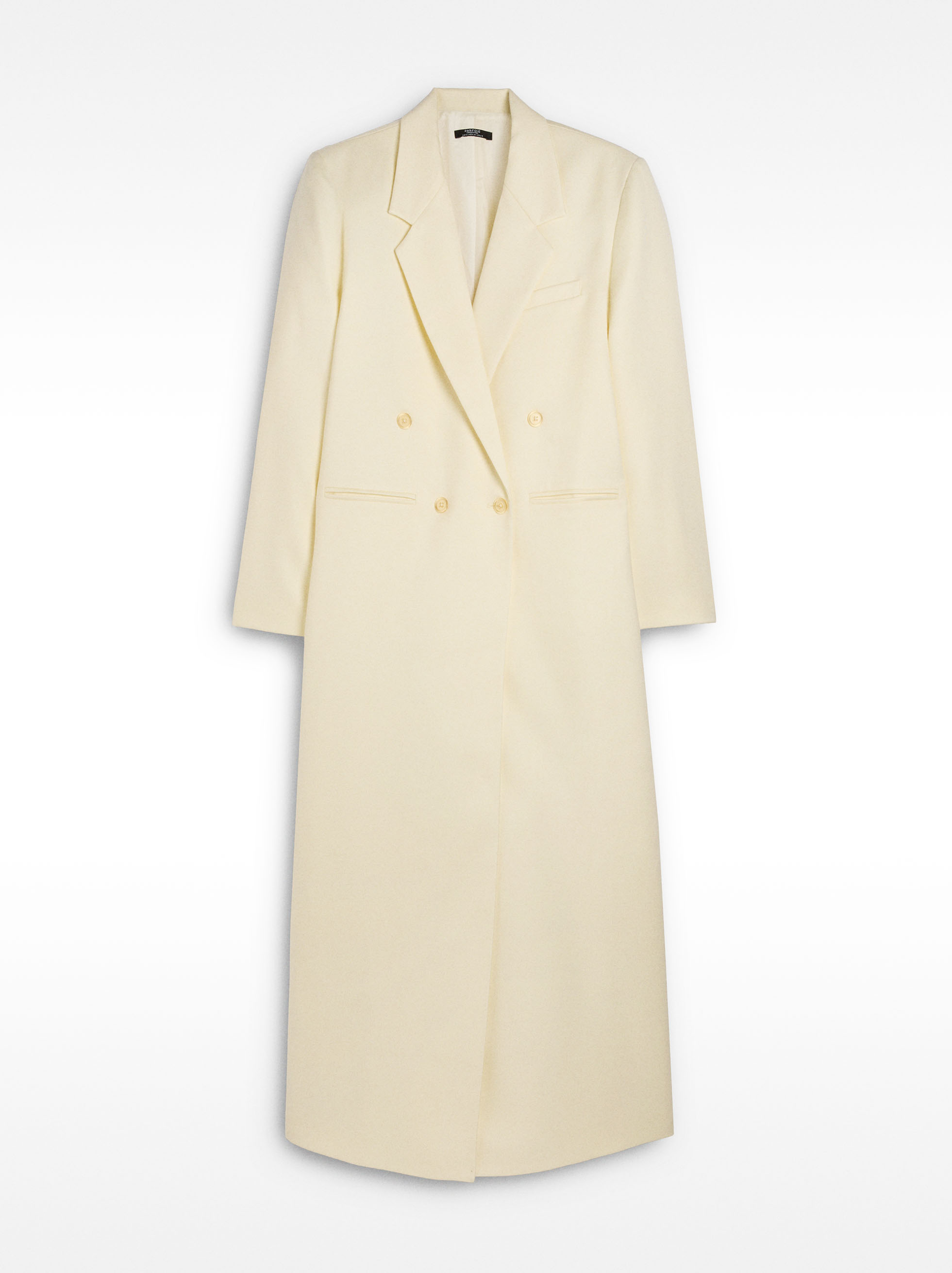Long blazer with shoulder pads image number 6.0