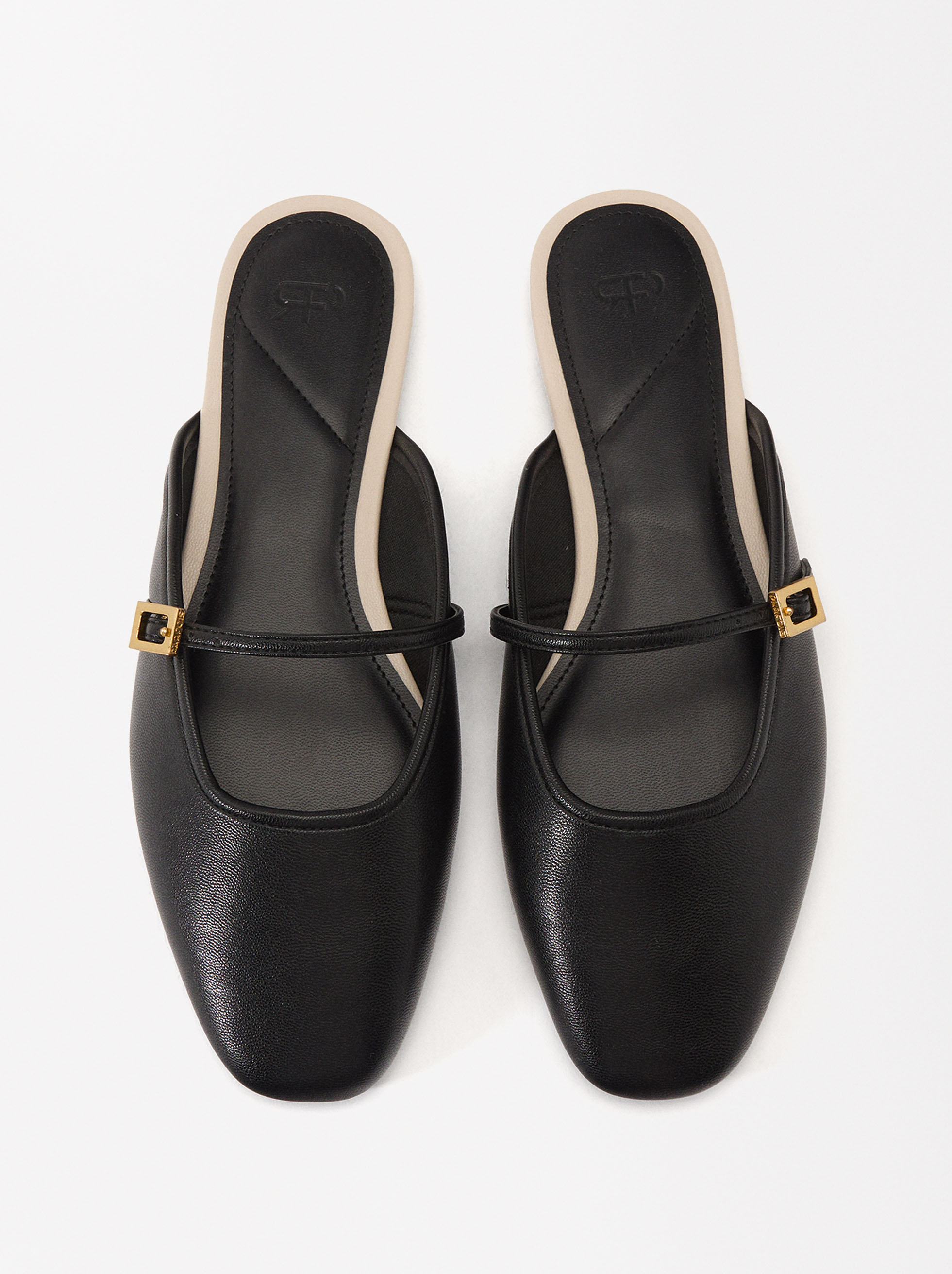 Slingback ballet flats buckled image number 1.0