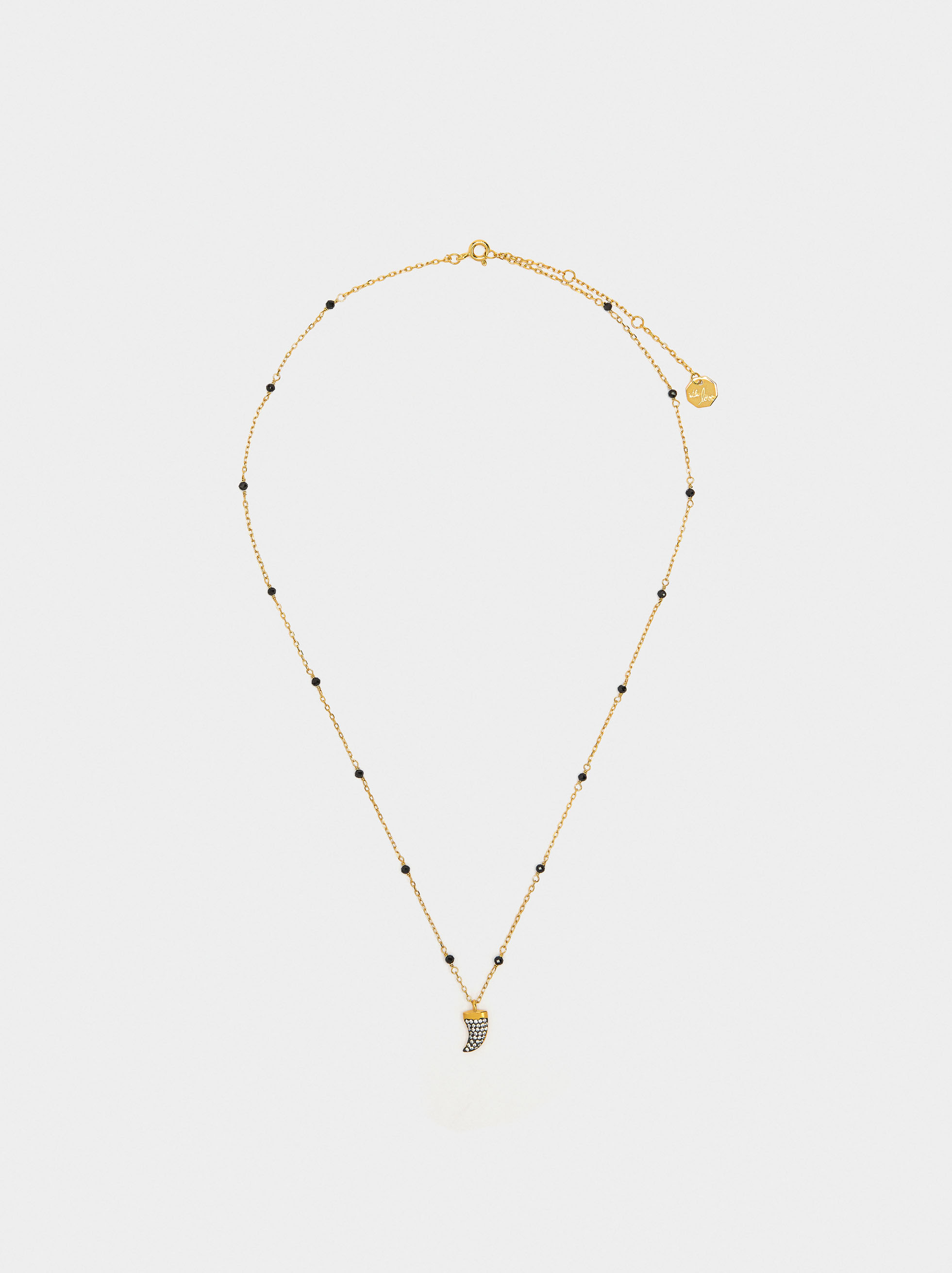 Necklace with stones and zirconia - 925 sterling silver image number 1.0