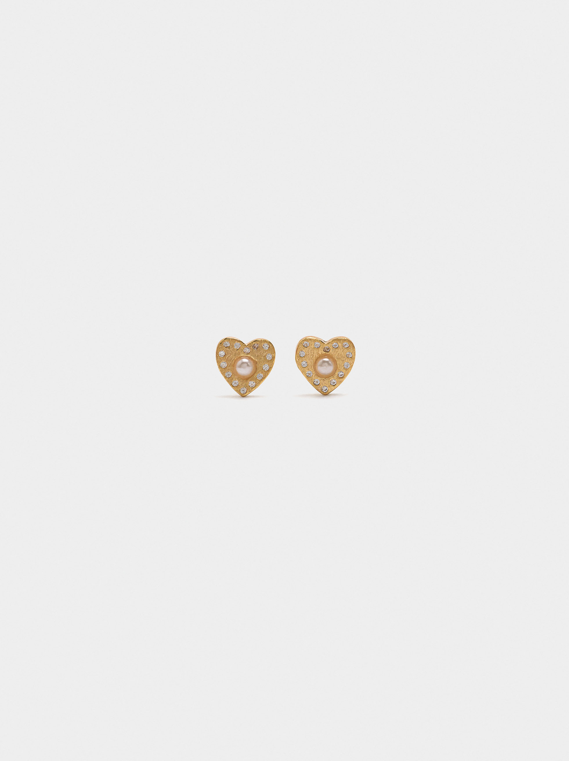 Heart earrings &ndash; 925 sterling silver image number 0.0