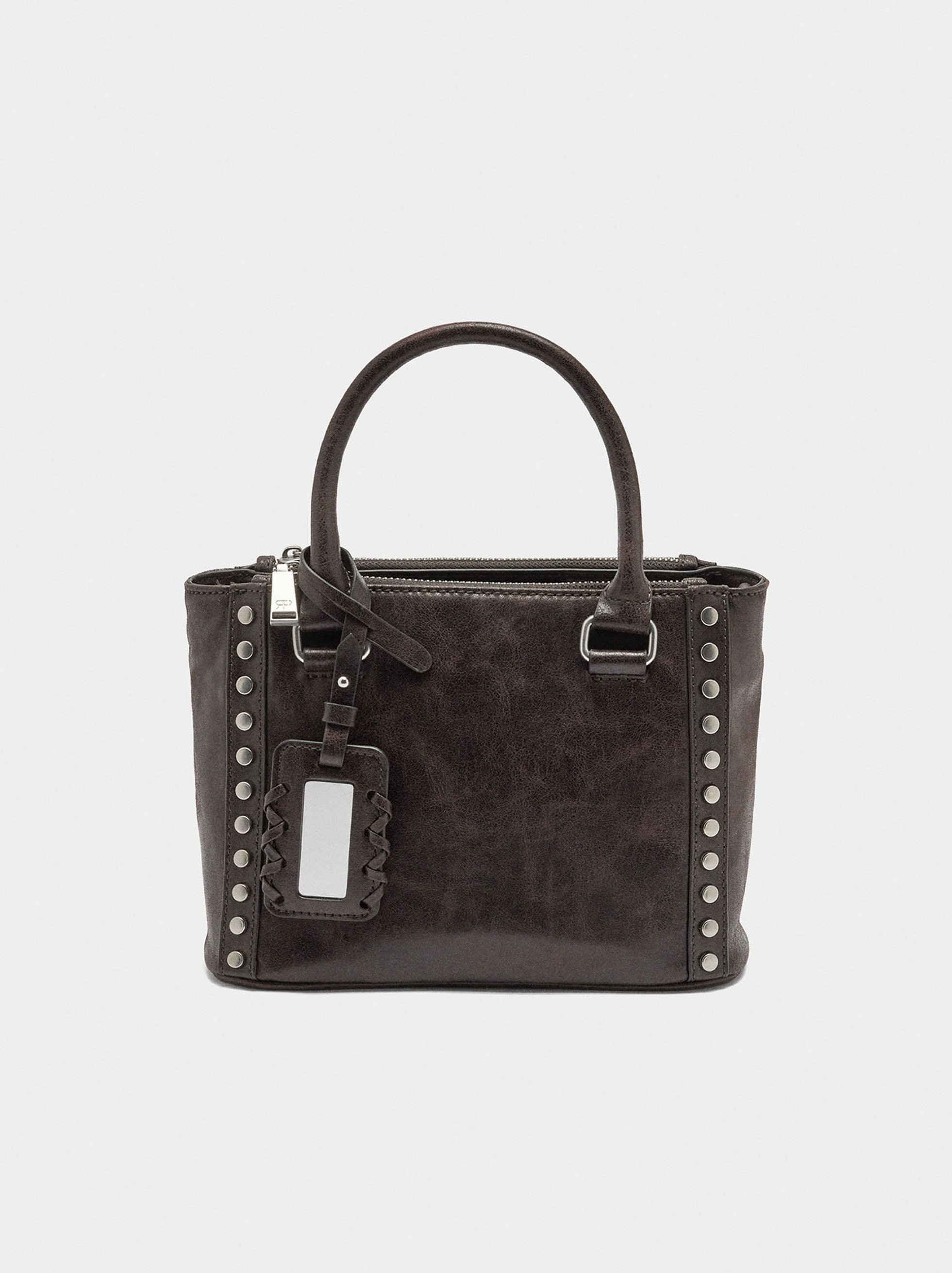 Tote bag with studs image number 4.0