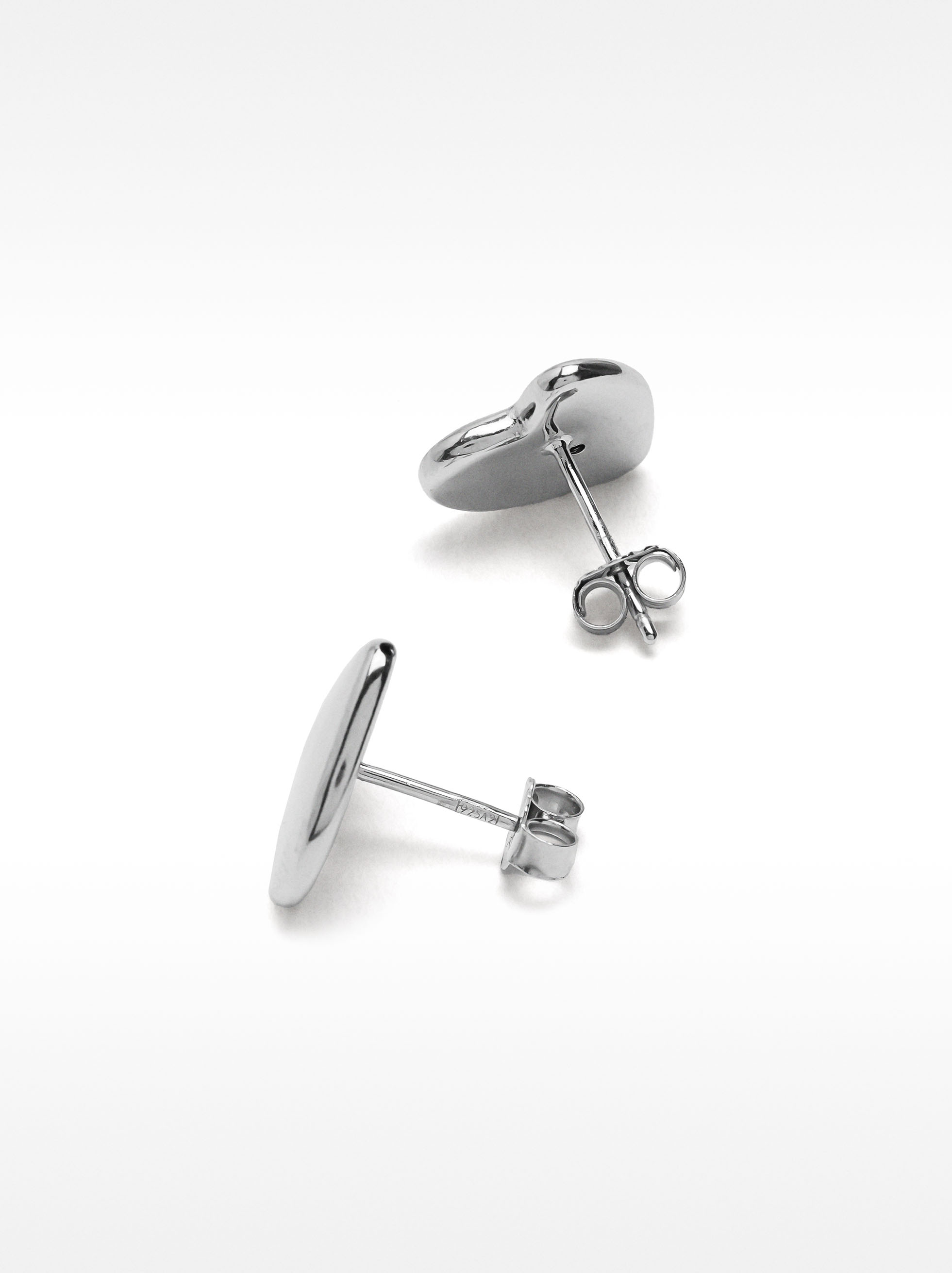 Heart earrings – 925 sterling silver image number 3.0