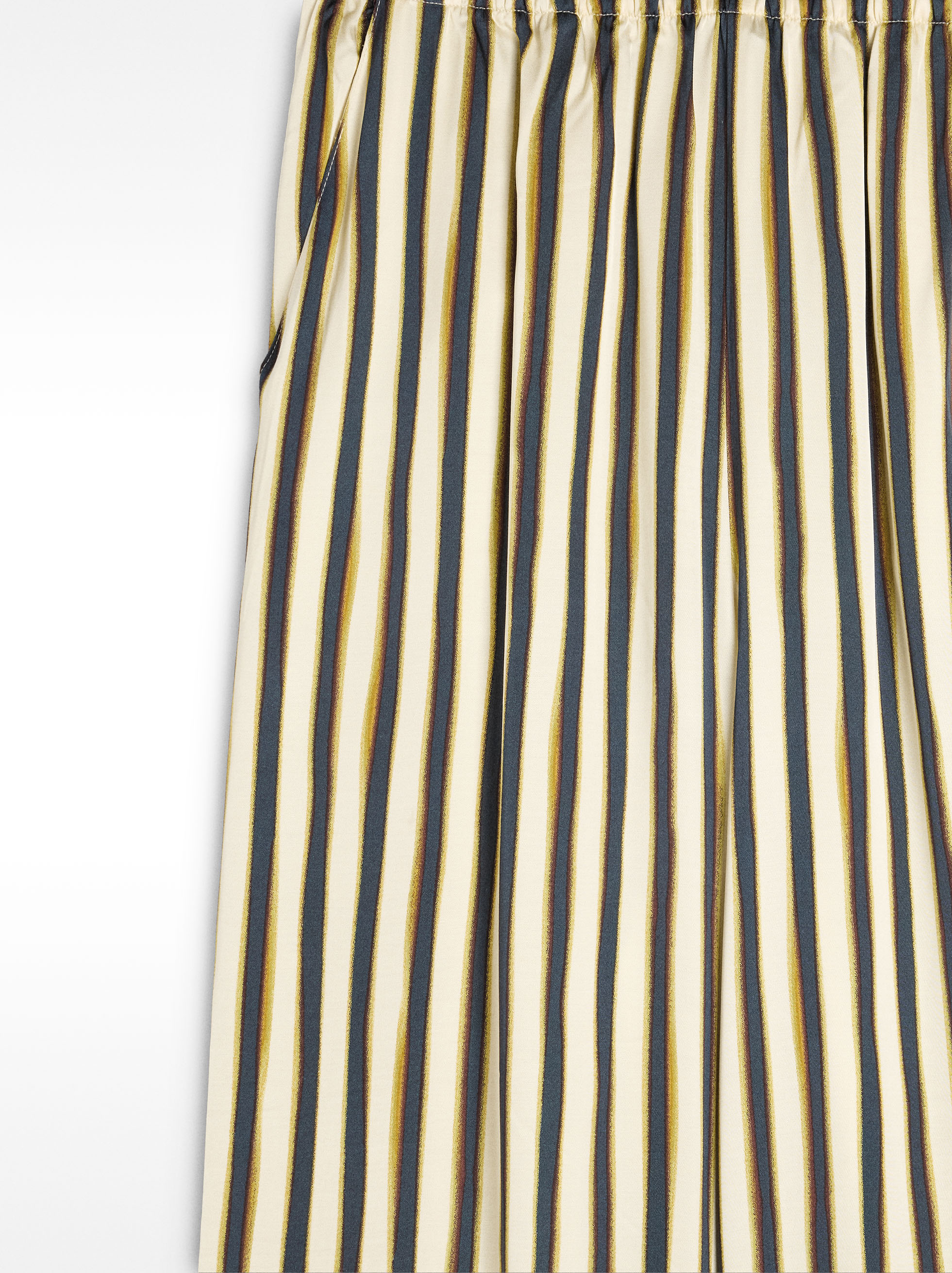 Striped trousers with elastic waistband image number 6.0