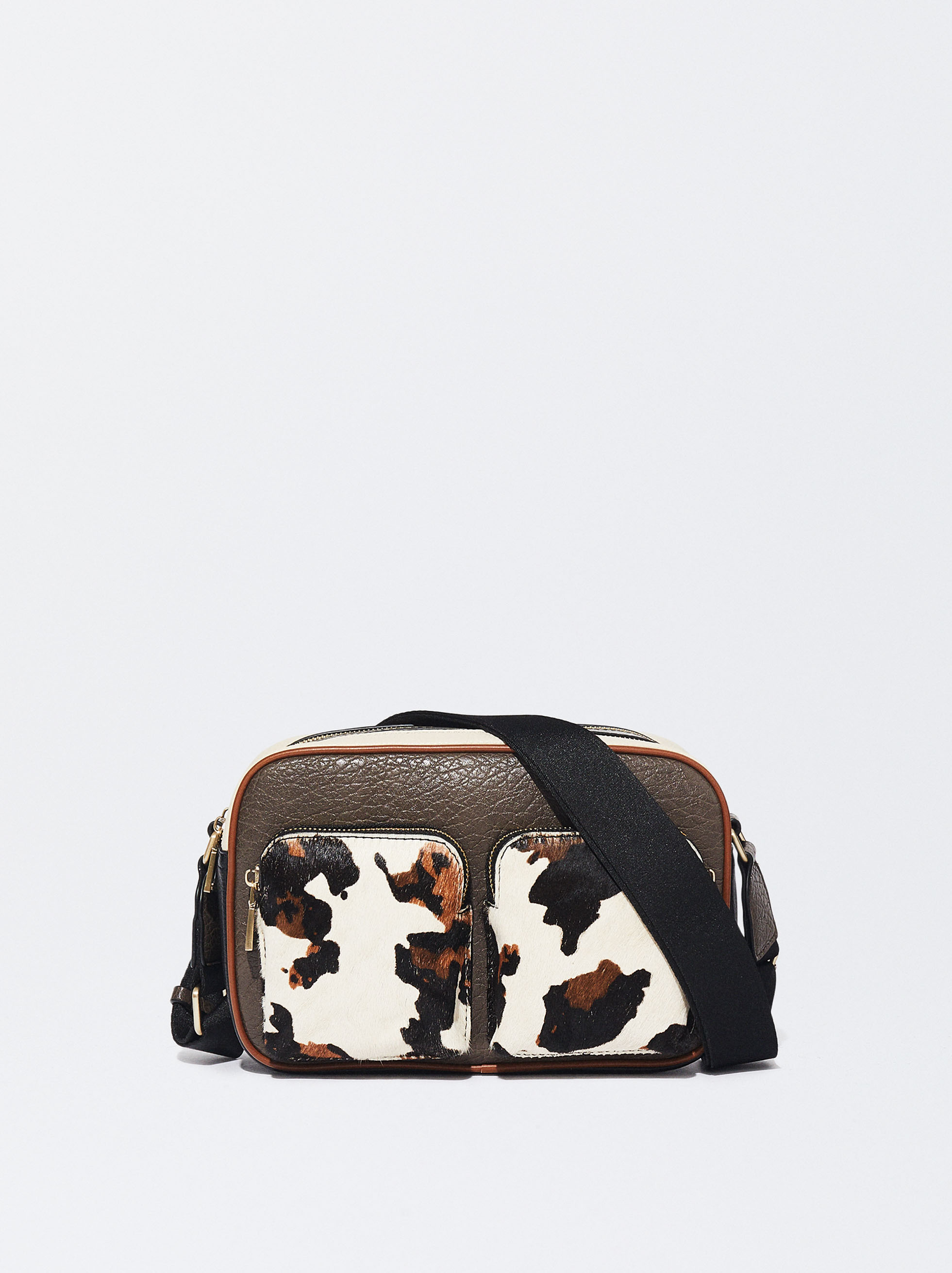 Animal Embossed Crossbody Bag Dark Multicolor Woman Crossbody