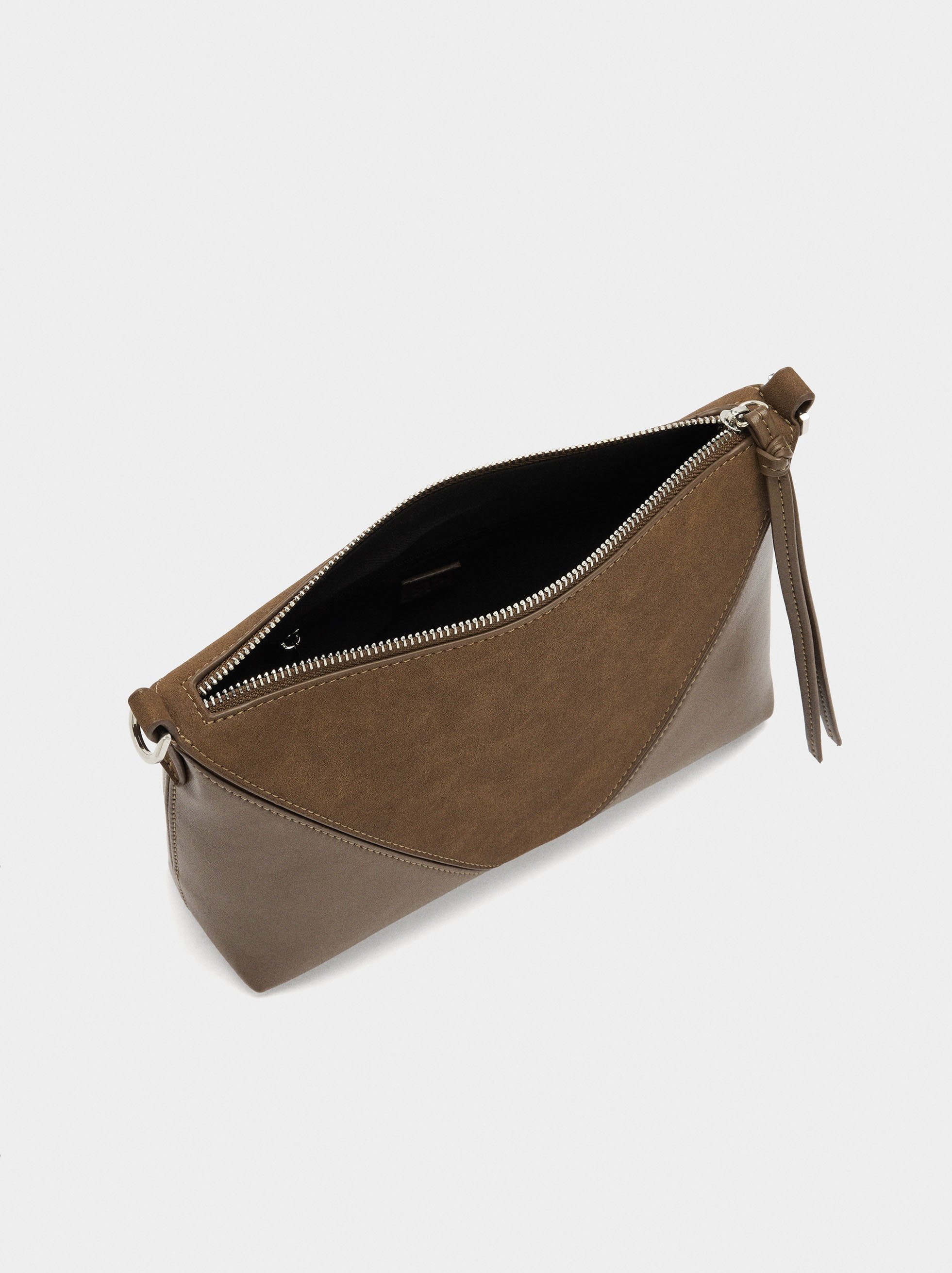 Crossbody bag contrast of textures image number 4.0