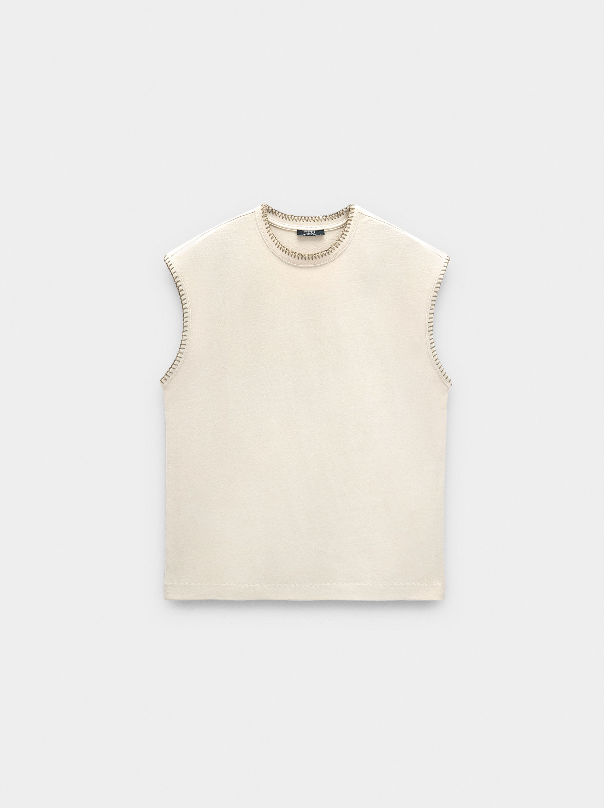 T-Shirt mit betonten Kanten 100% Baumwolle image number 4.0