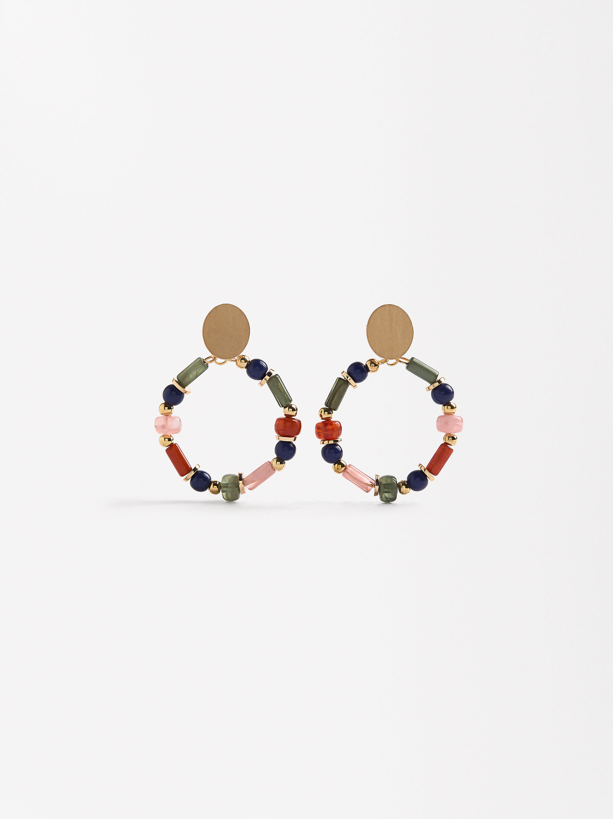 Multicoloured hoop earrings image number 0.0