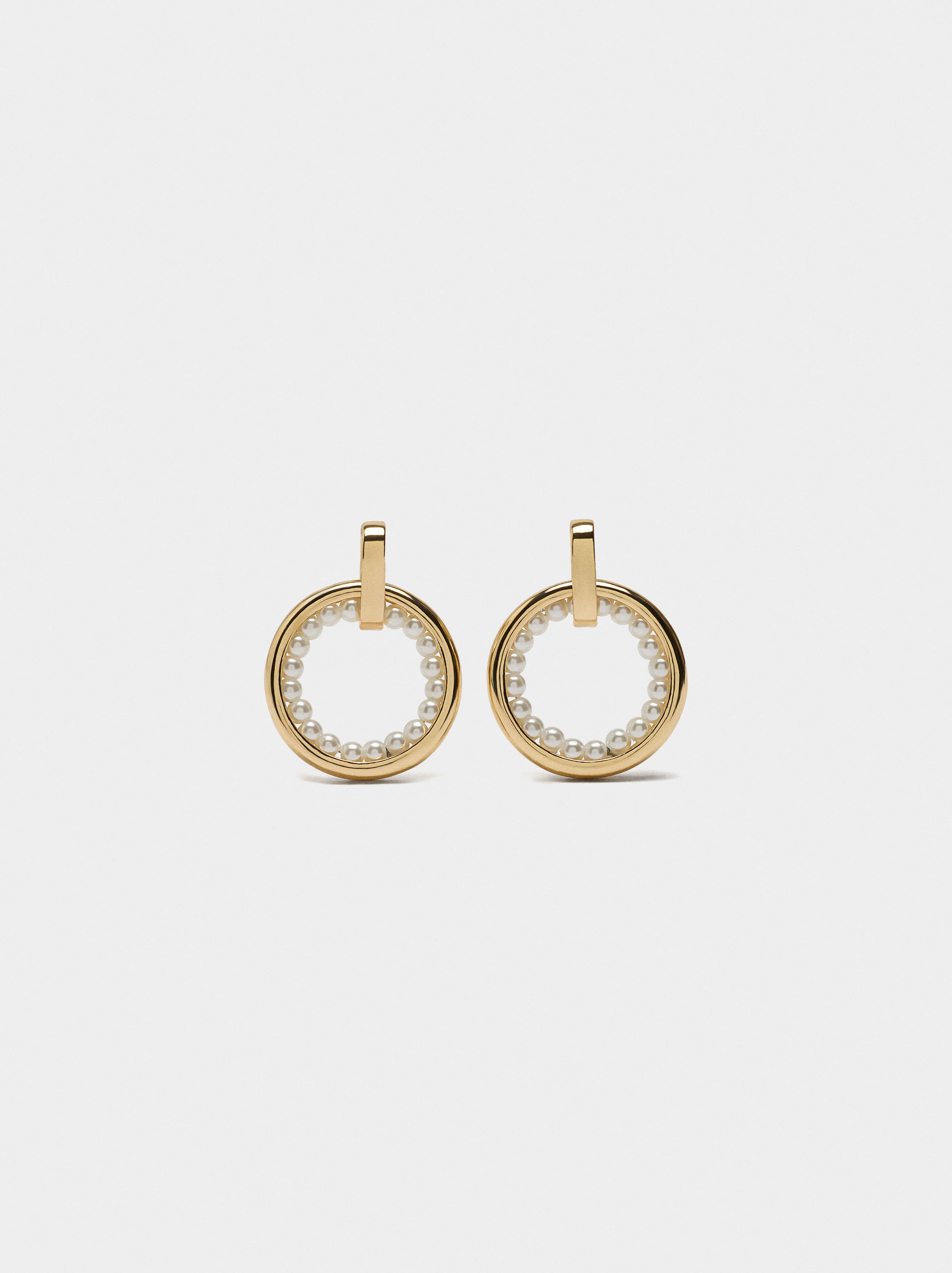 Ohrringe mit Ringen und Perlen image number 0.0
