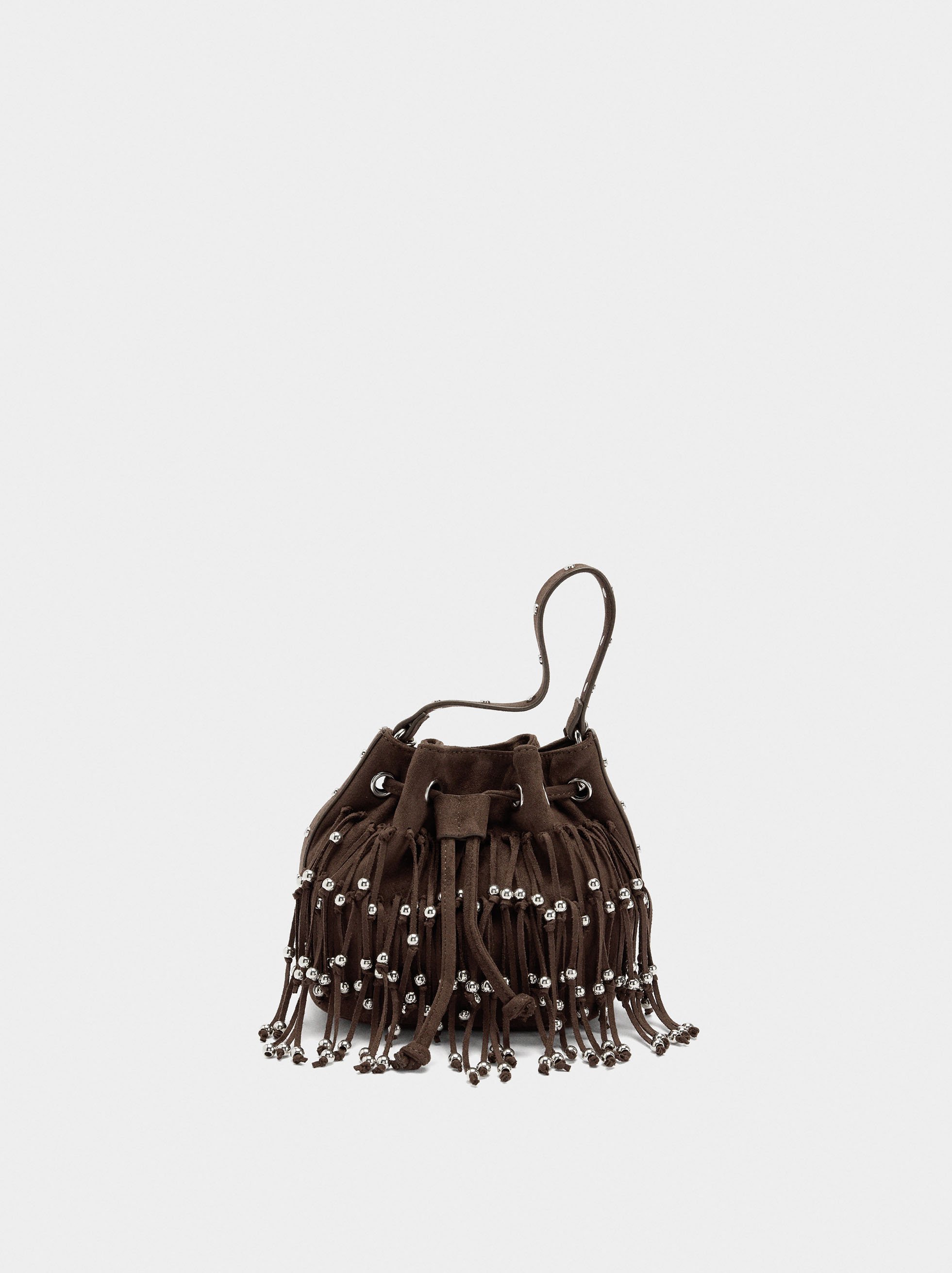 Party bag with fringes and beads image number 0.0
