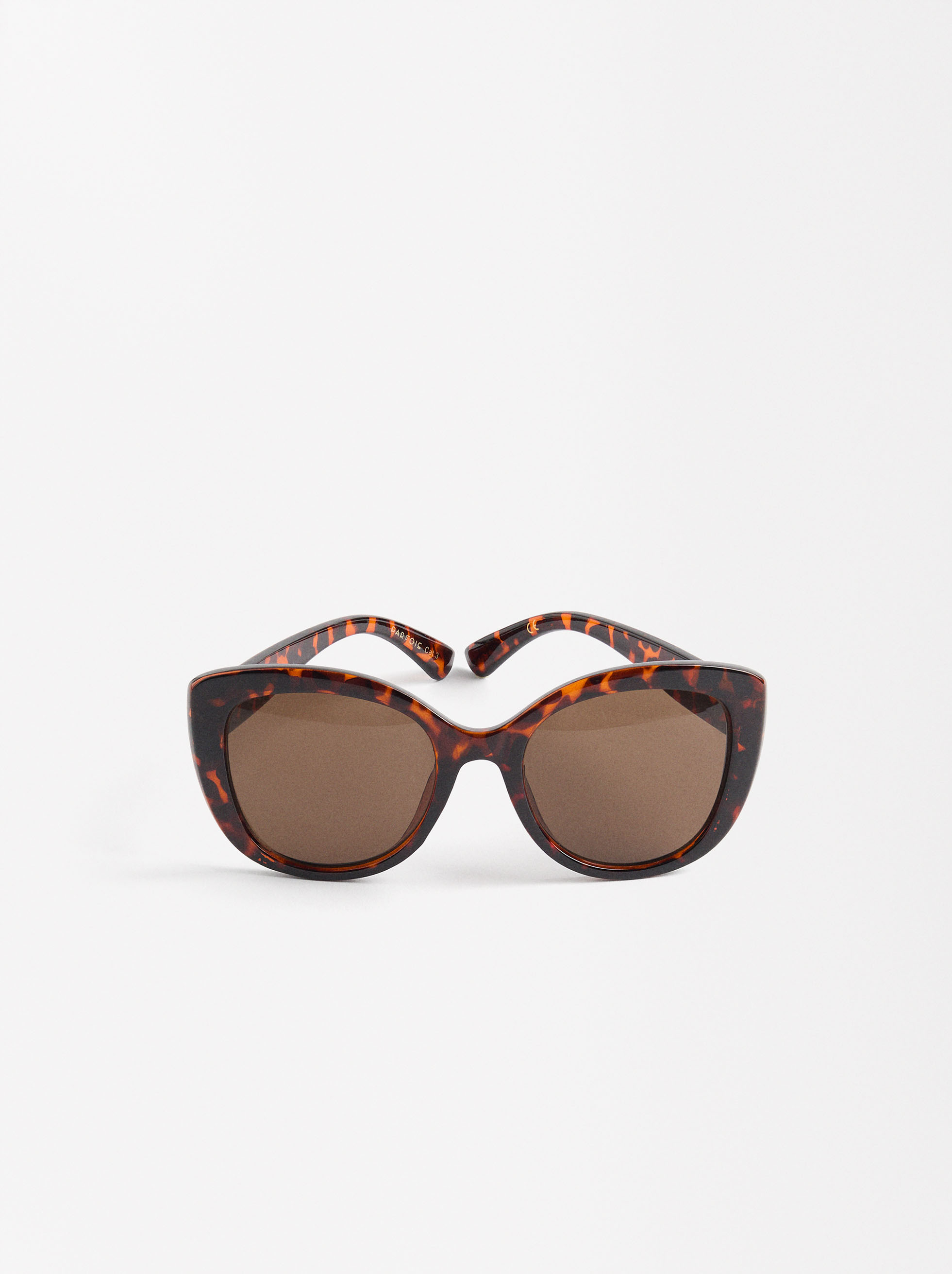 Sunglasses with resin frame, Brown, hi-res