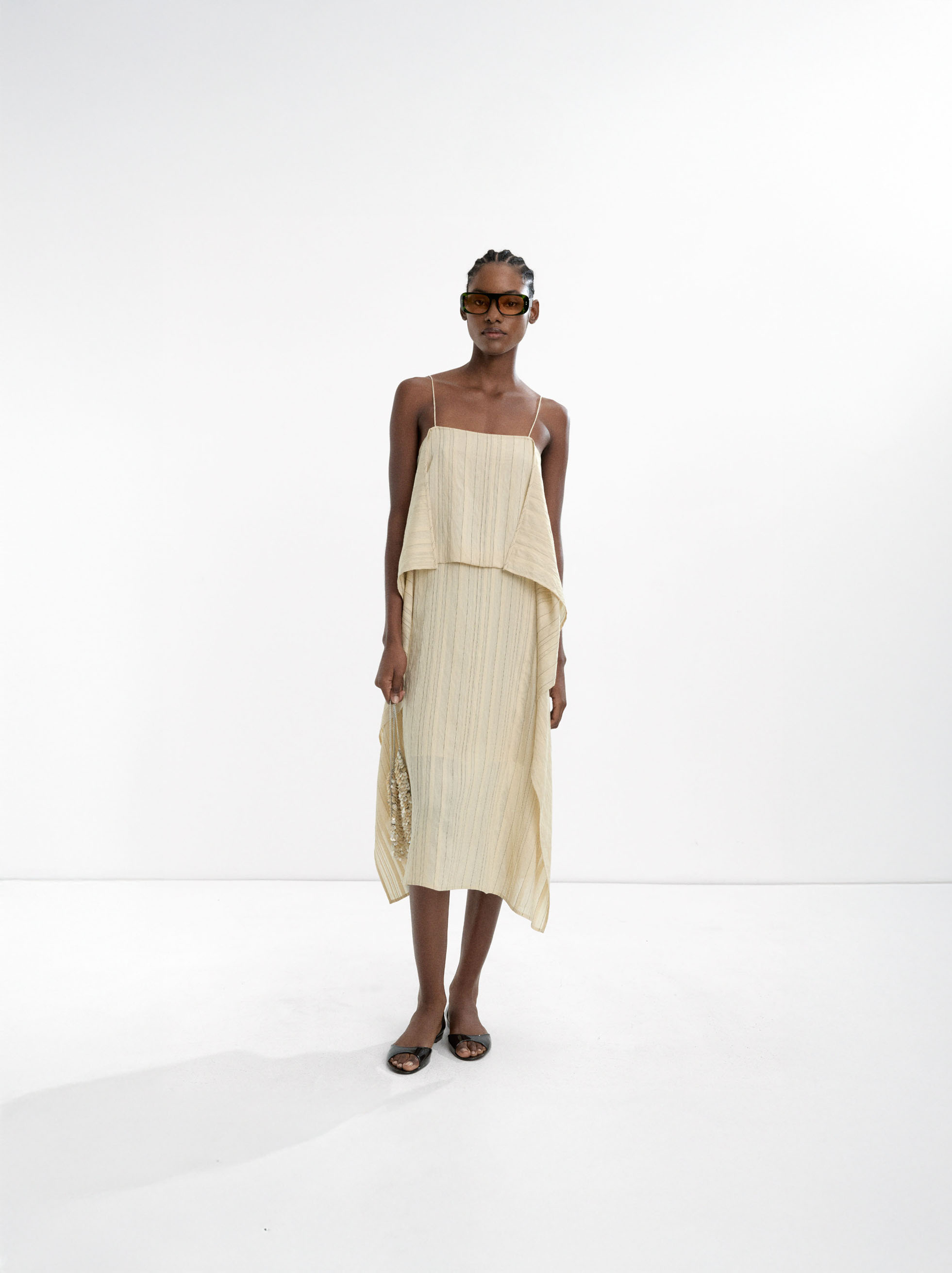 Striped strap dress image number 6.0