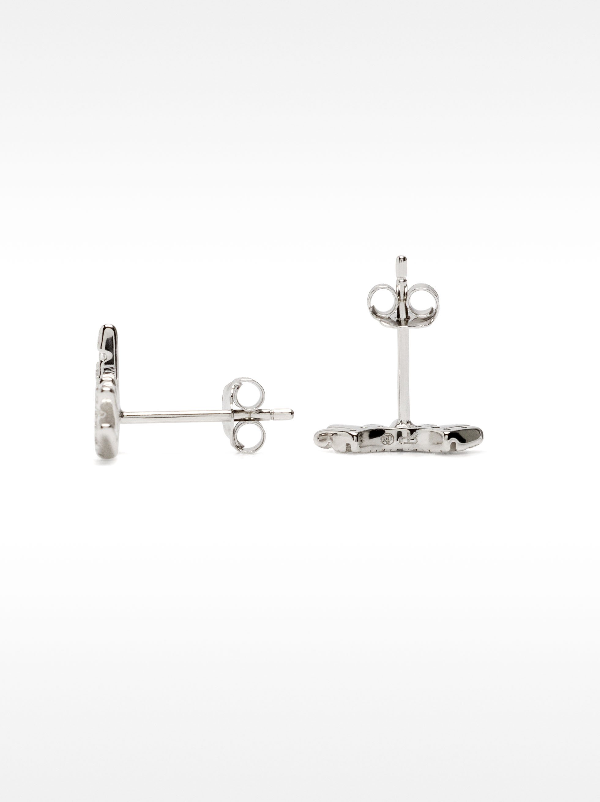 Boucles d’oreilles couronne avec zirconiums - argent sterling 925 image number 3.0