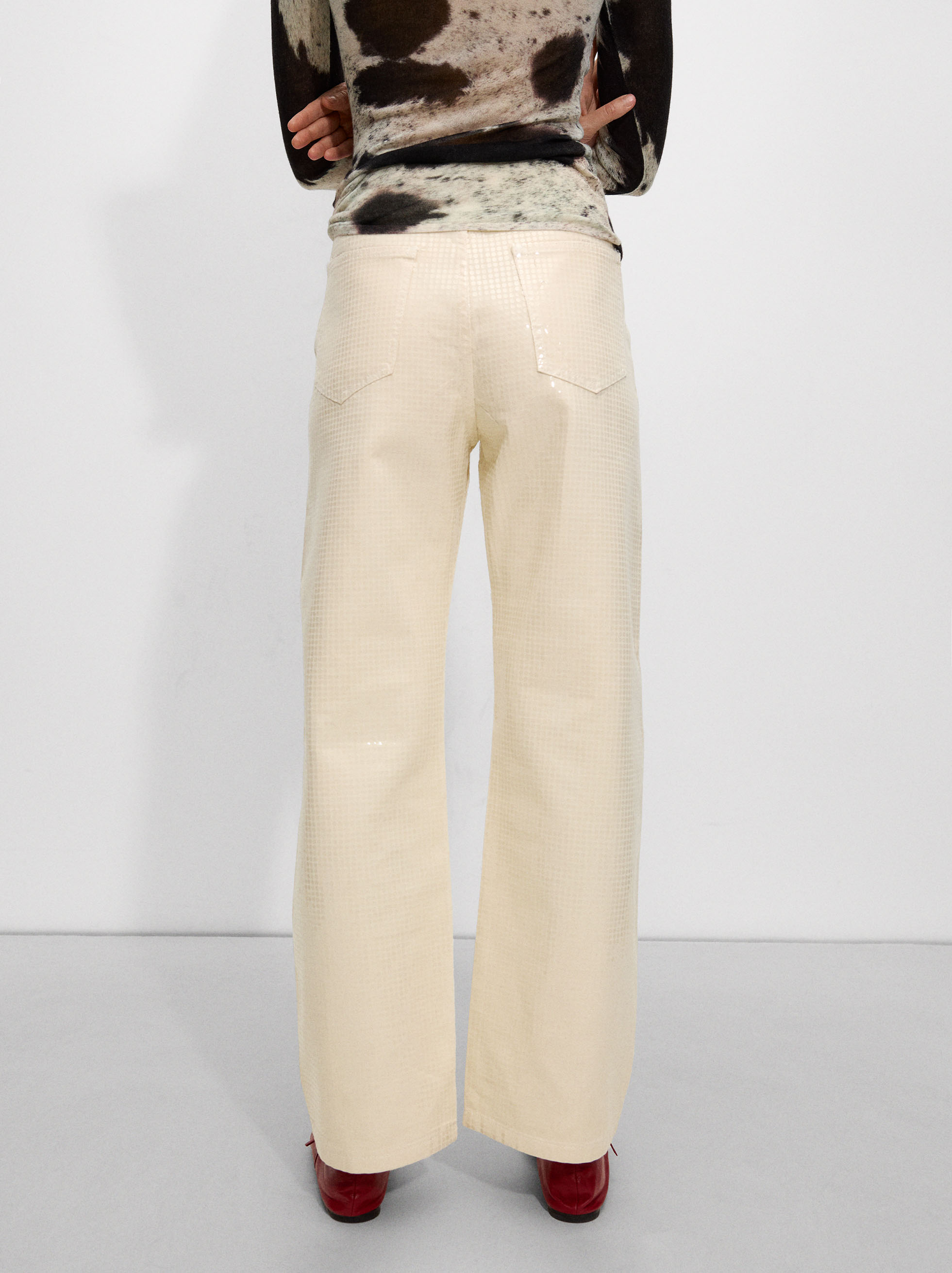 Jeans with transparent foil image number 3.0