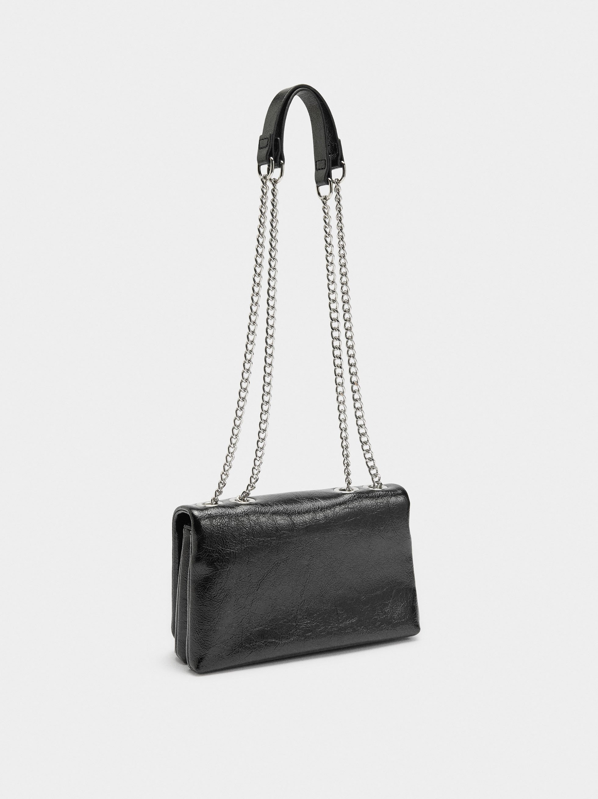 Double shoulder bag with studs image number 3.0