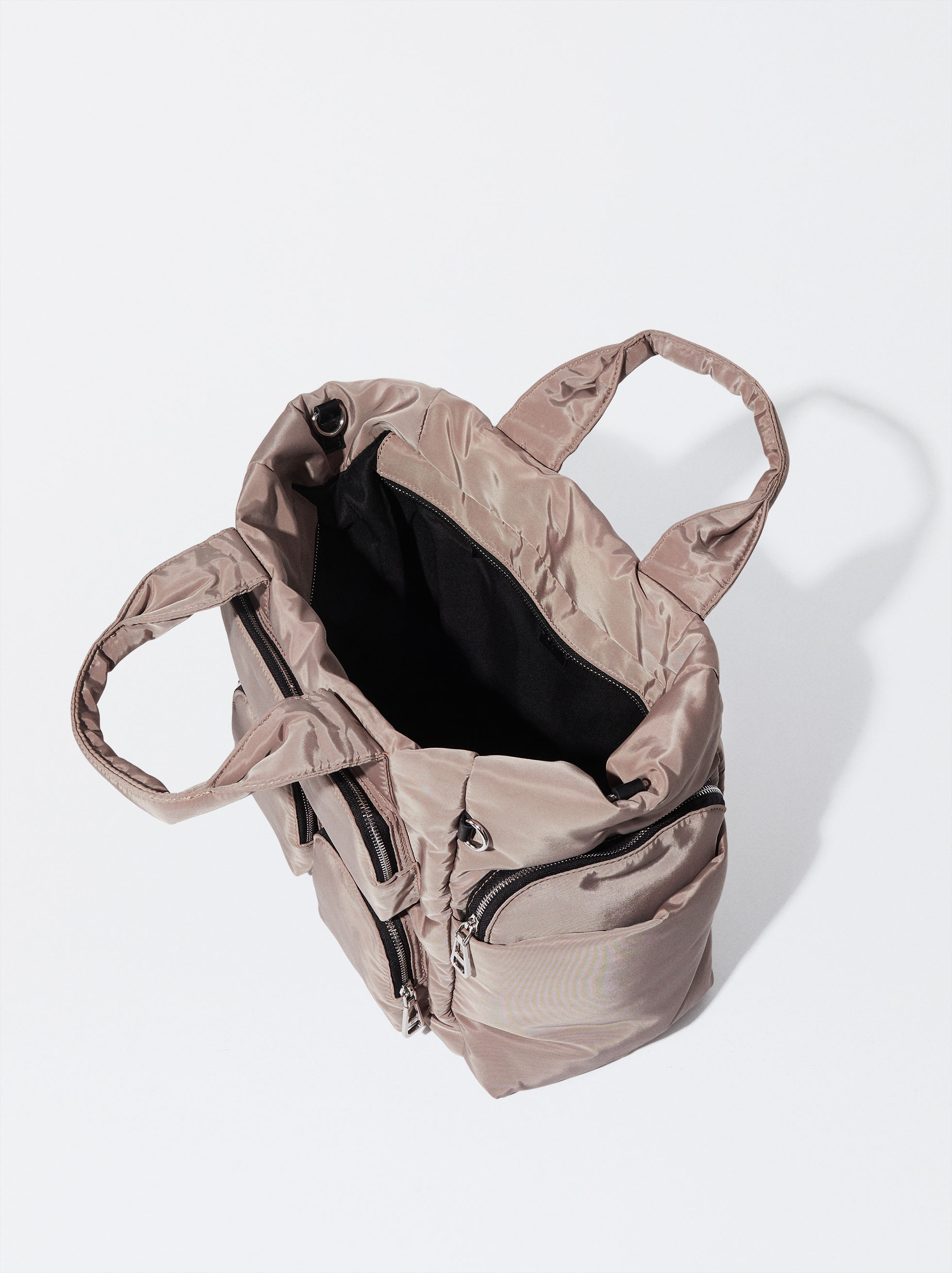 Bolso shopper best sale l nylon negro