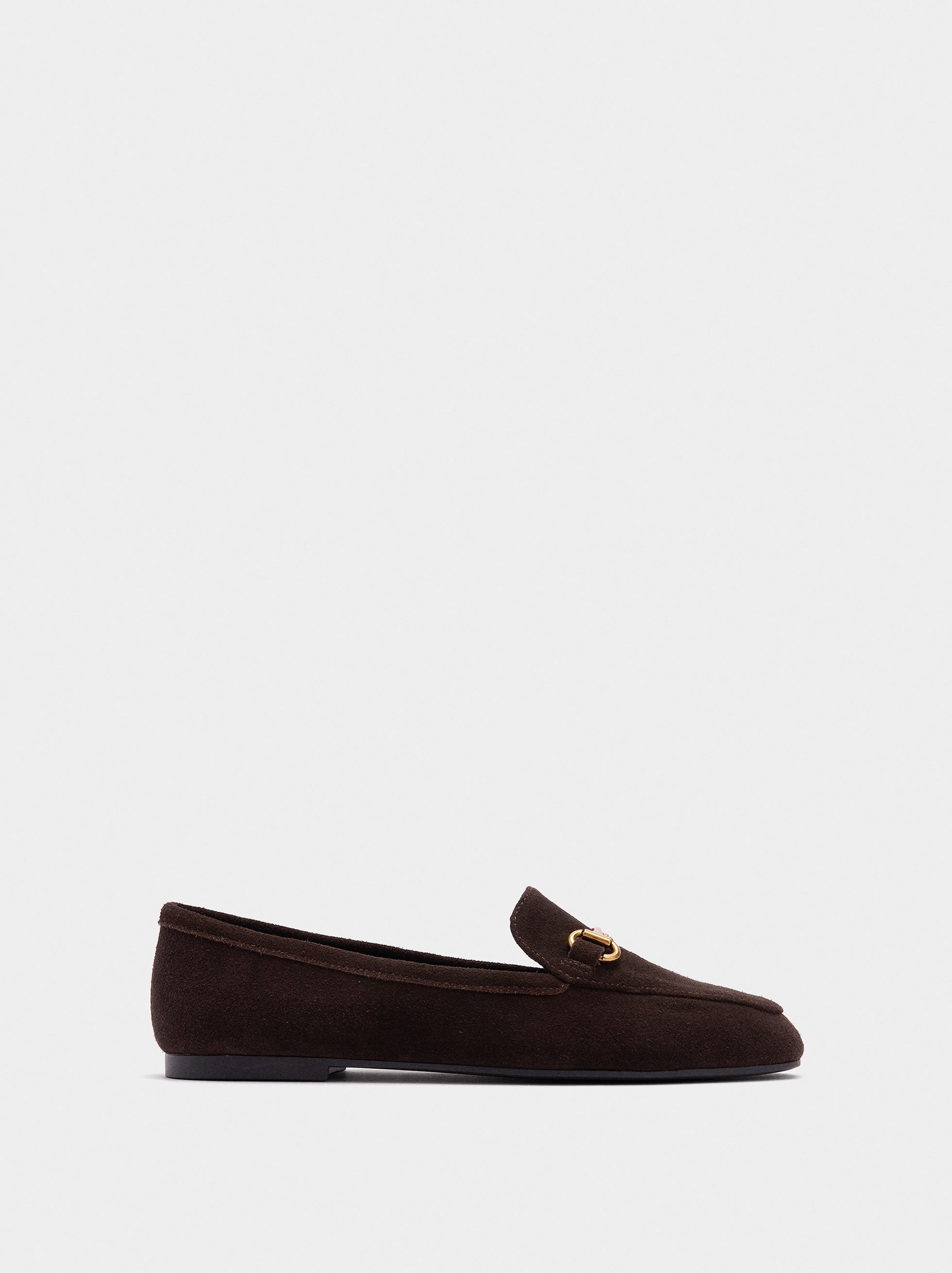 Leather loafers with buckle image number 1.0