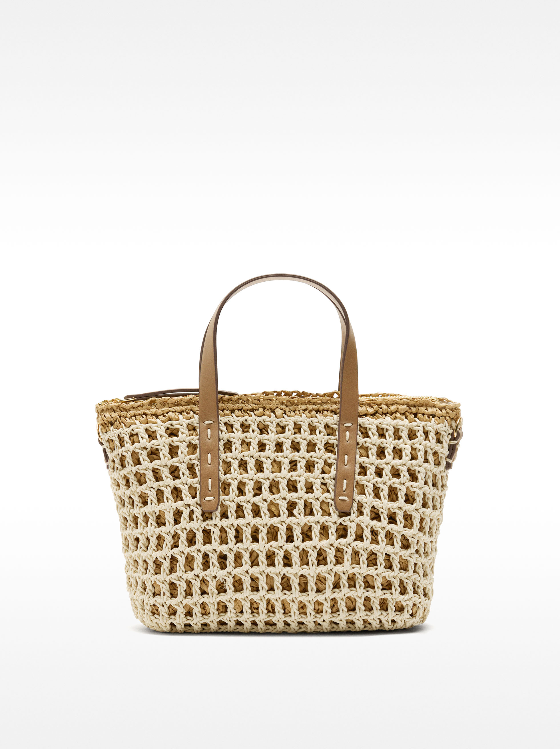 Geflochtene Tote Tasche mit Stroheffekt image number 0.0