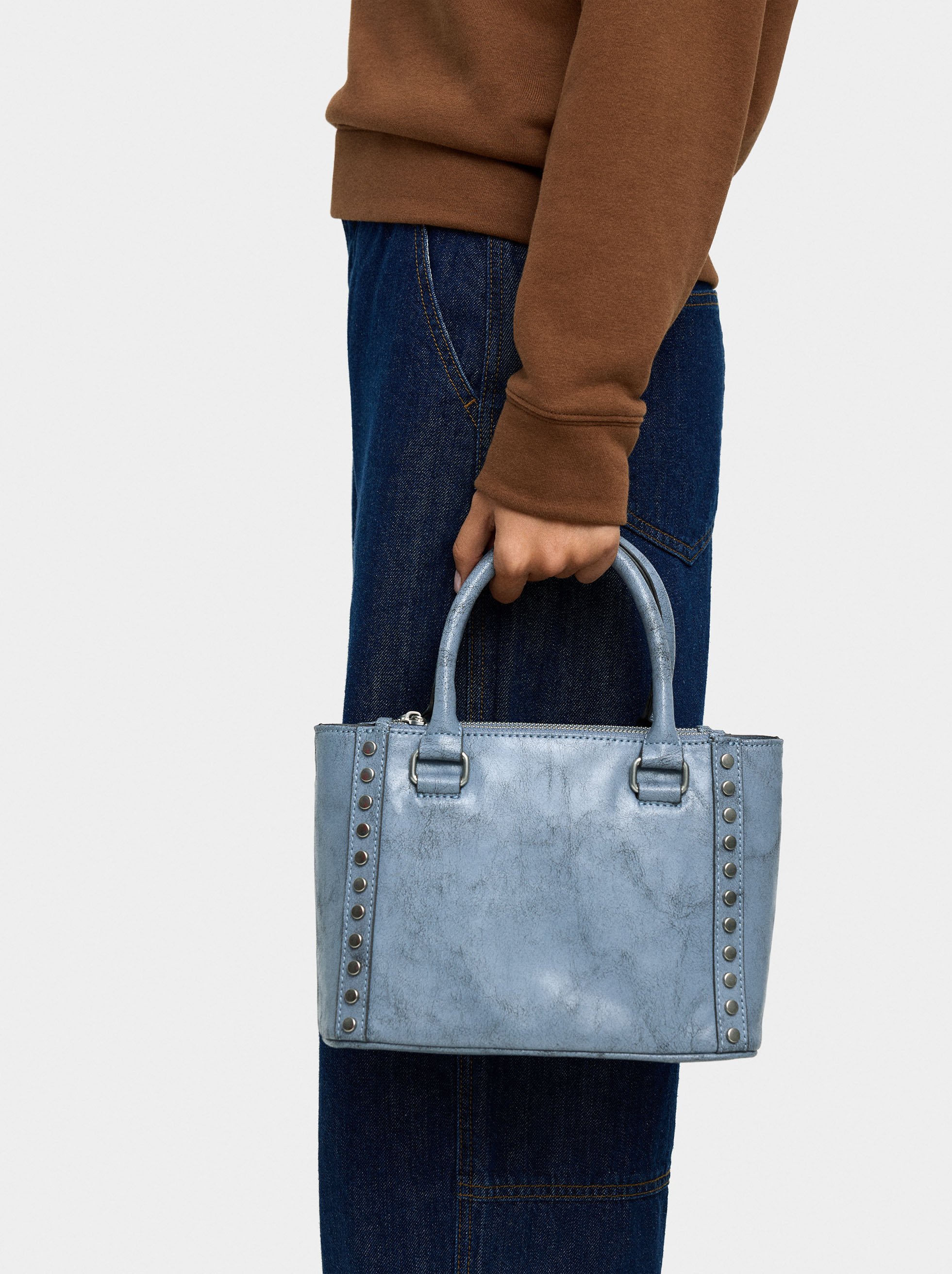 Tote bag with studs image number 1.0