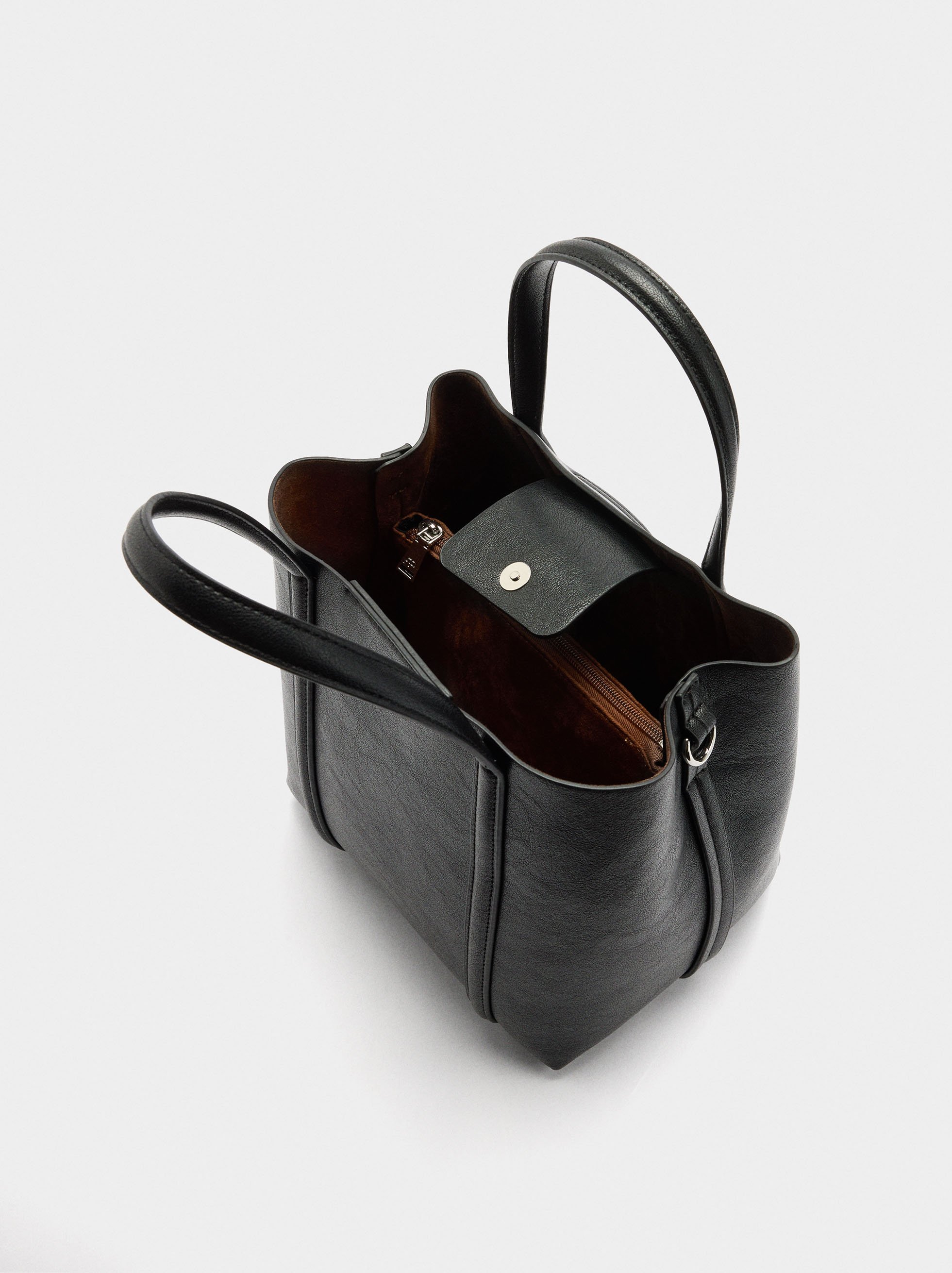 Tote bag with crossbody strap M image number 3.0