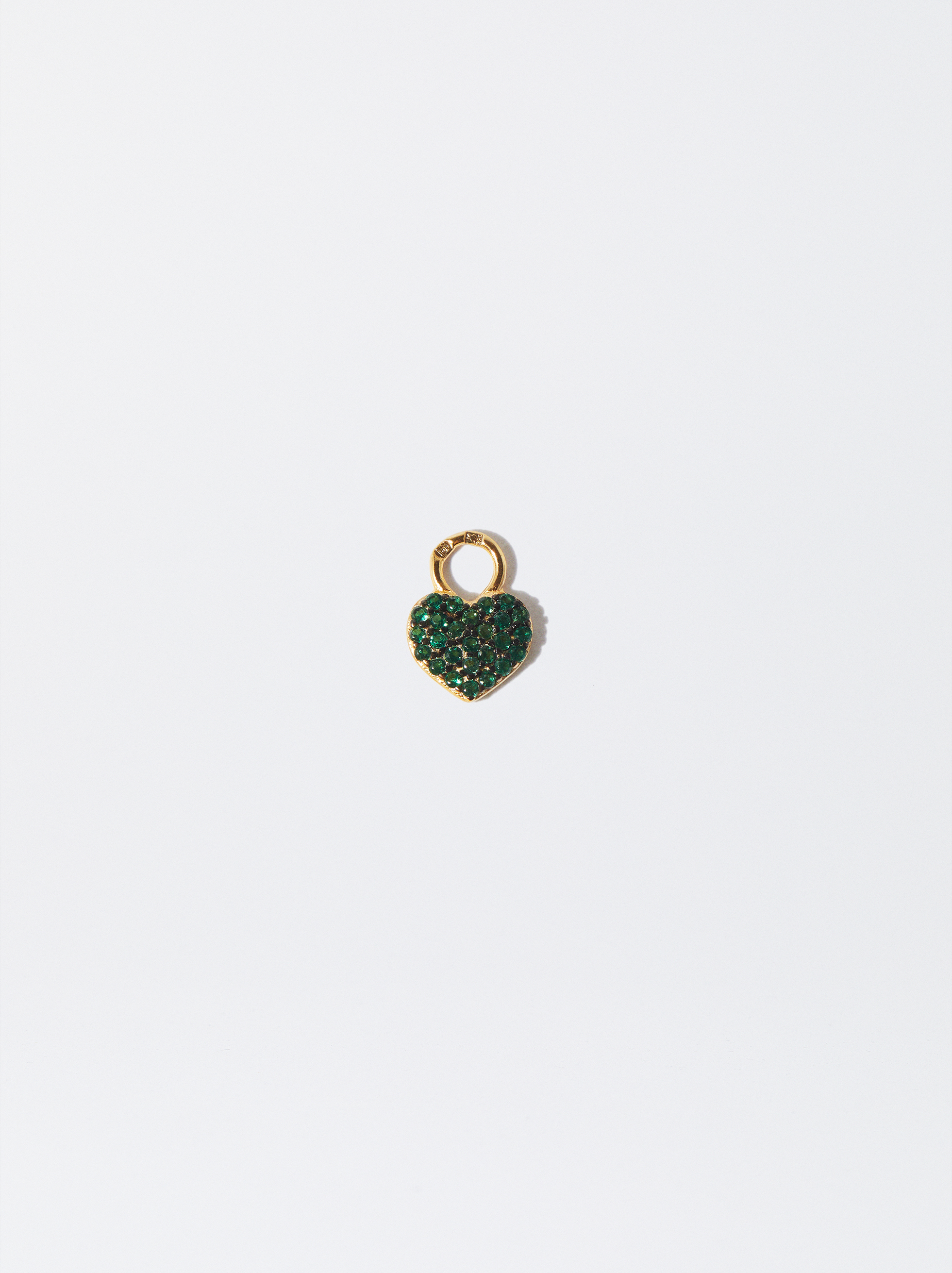 925 silver zirconias heart charm image number 0.0