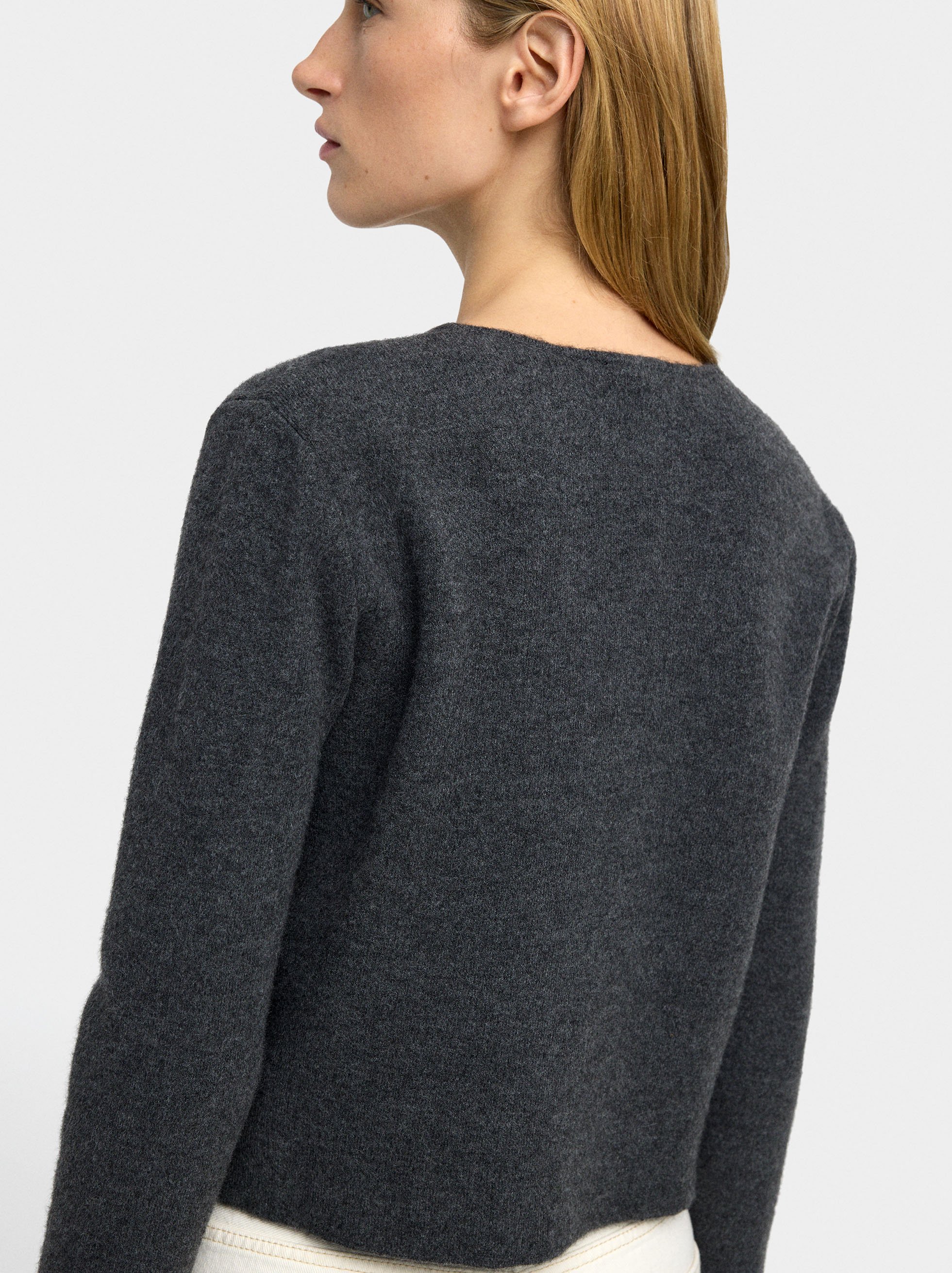 Strickjacke aus Strick mit doppelten Knöpfen image number 3.0