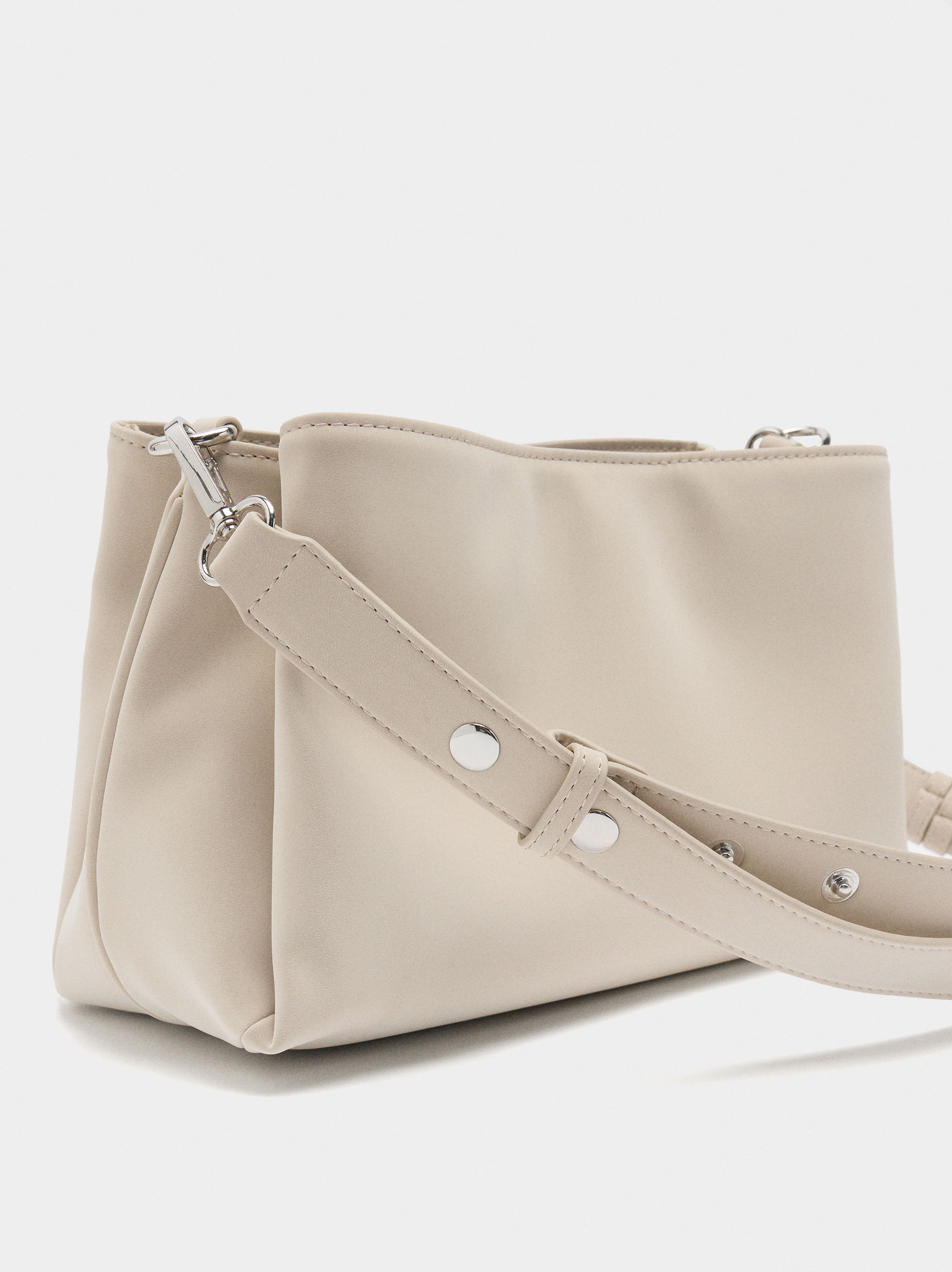 Shoulder bag with soft texture image number 2.0