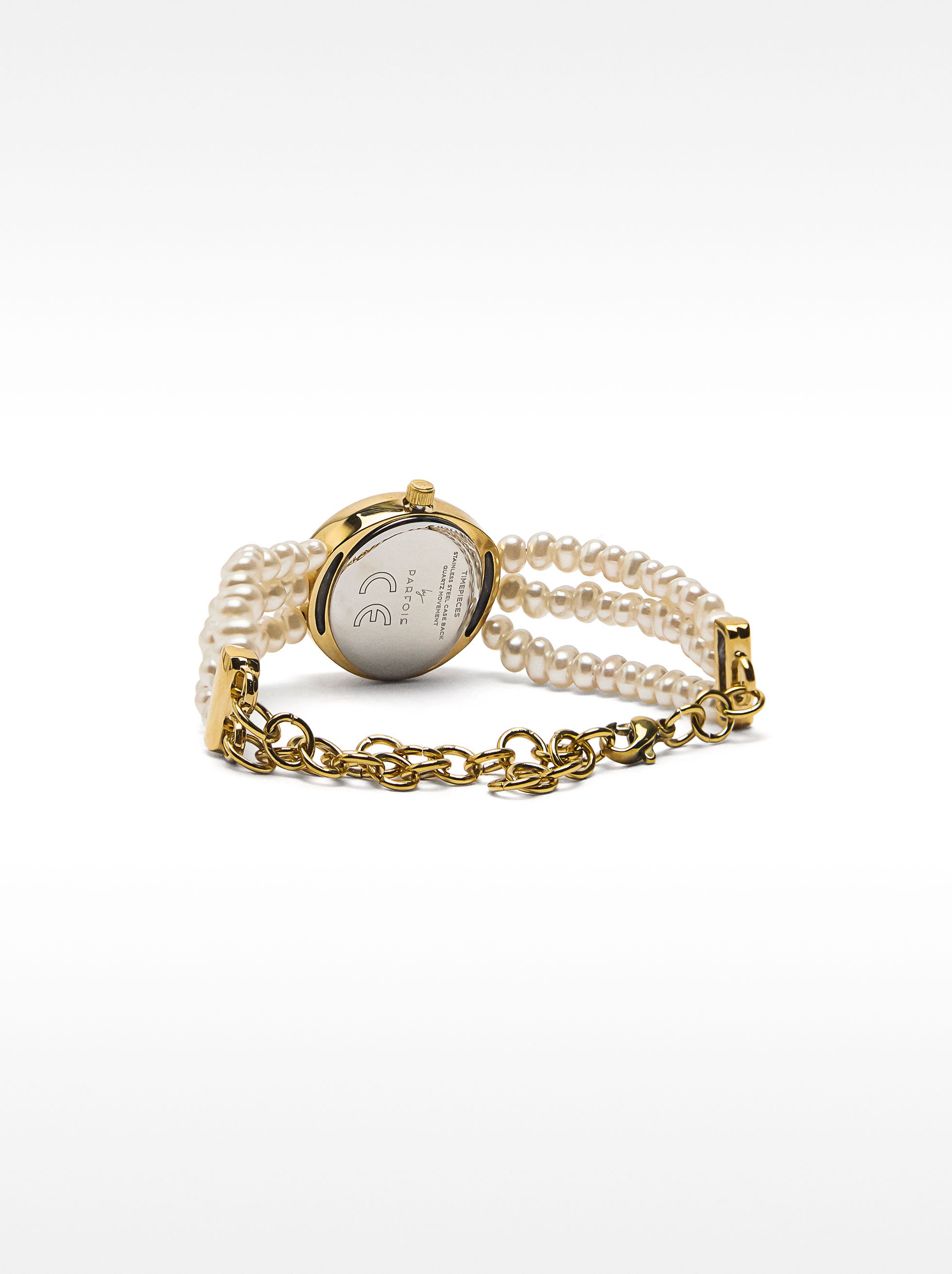 Uhr mit Perlenarmband image number 2.0