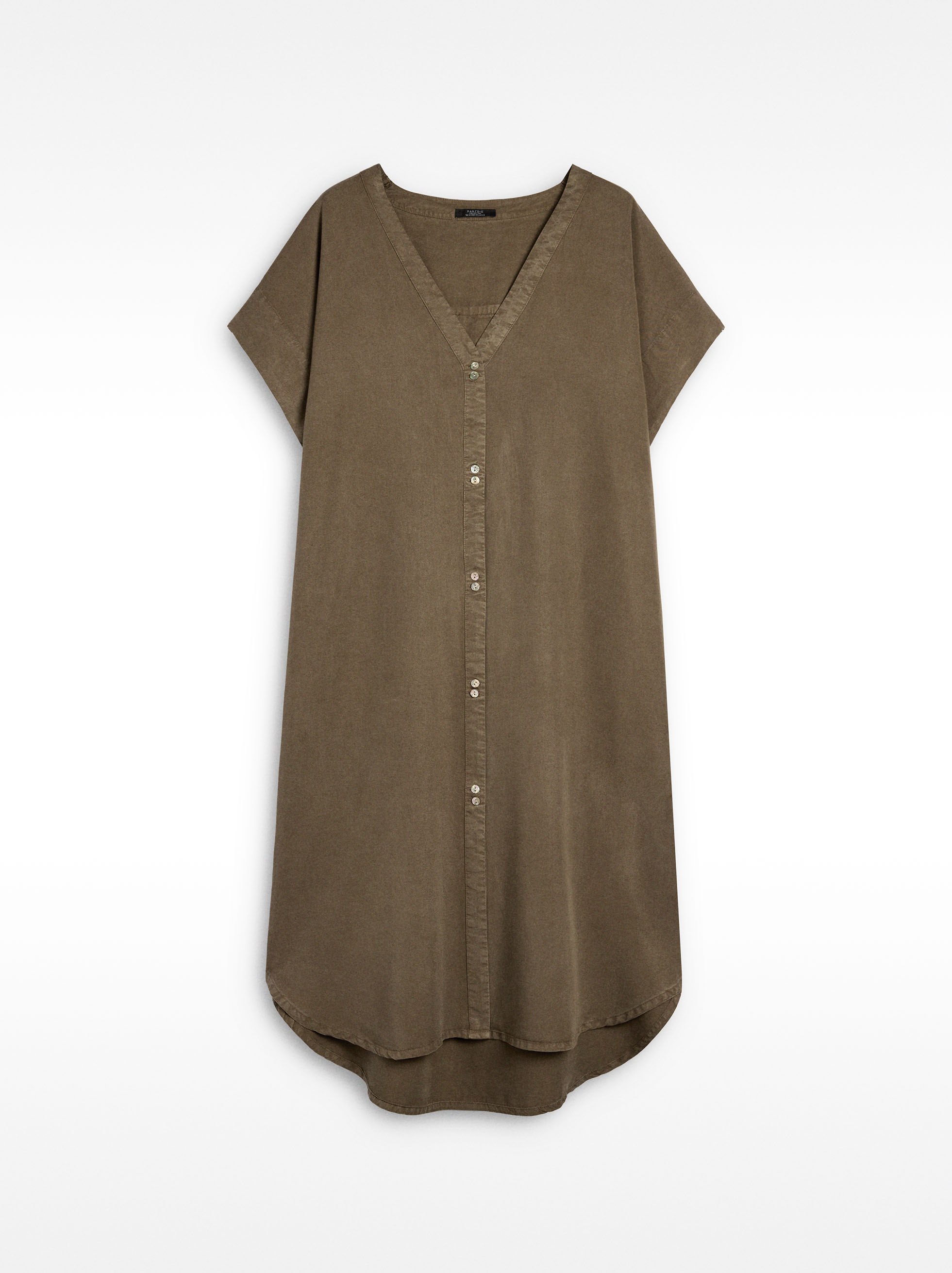 Short dress 100% lyocell image number 4.0