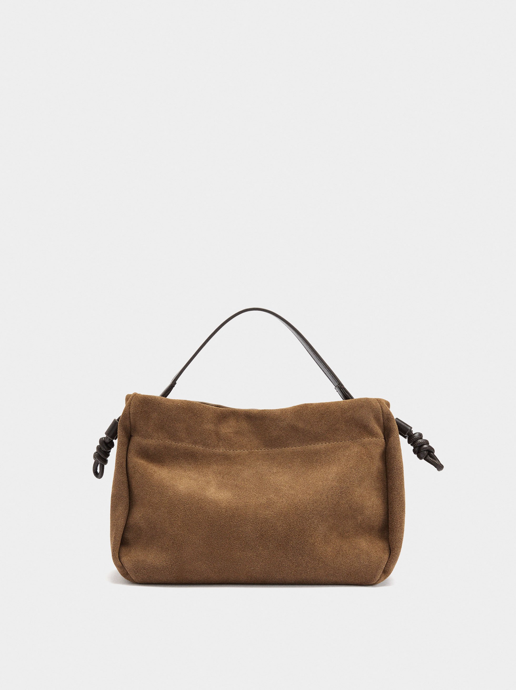 Handbag with suede leather image number 0.0