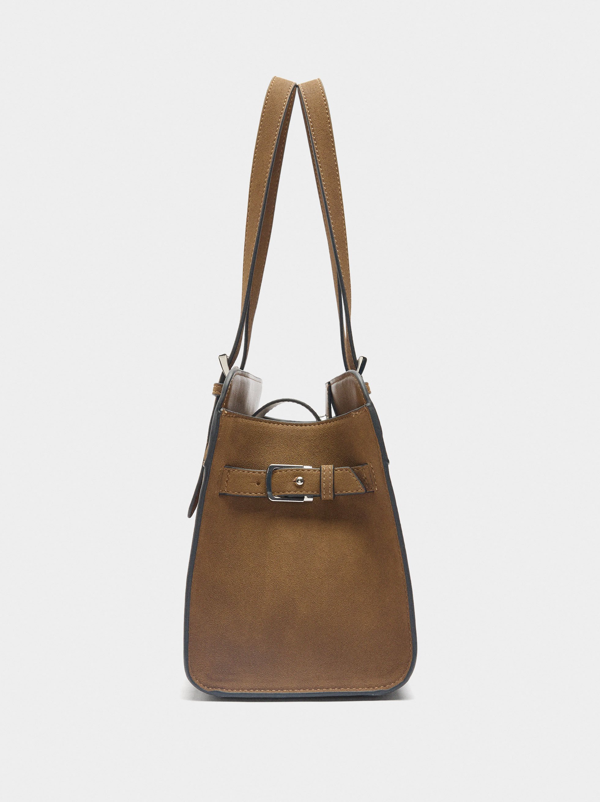 Bolso tote efecto piel image number 1.0