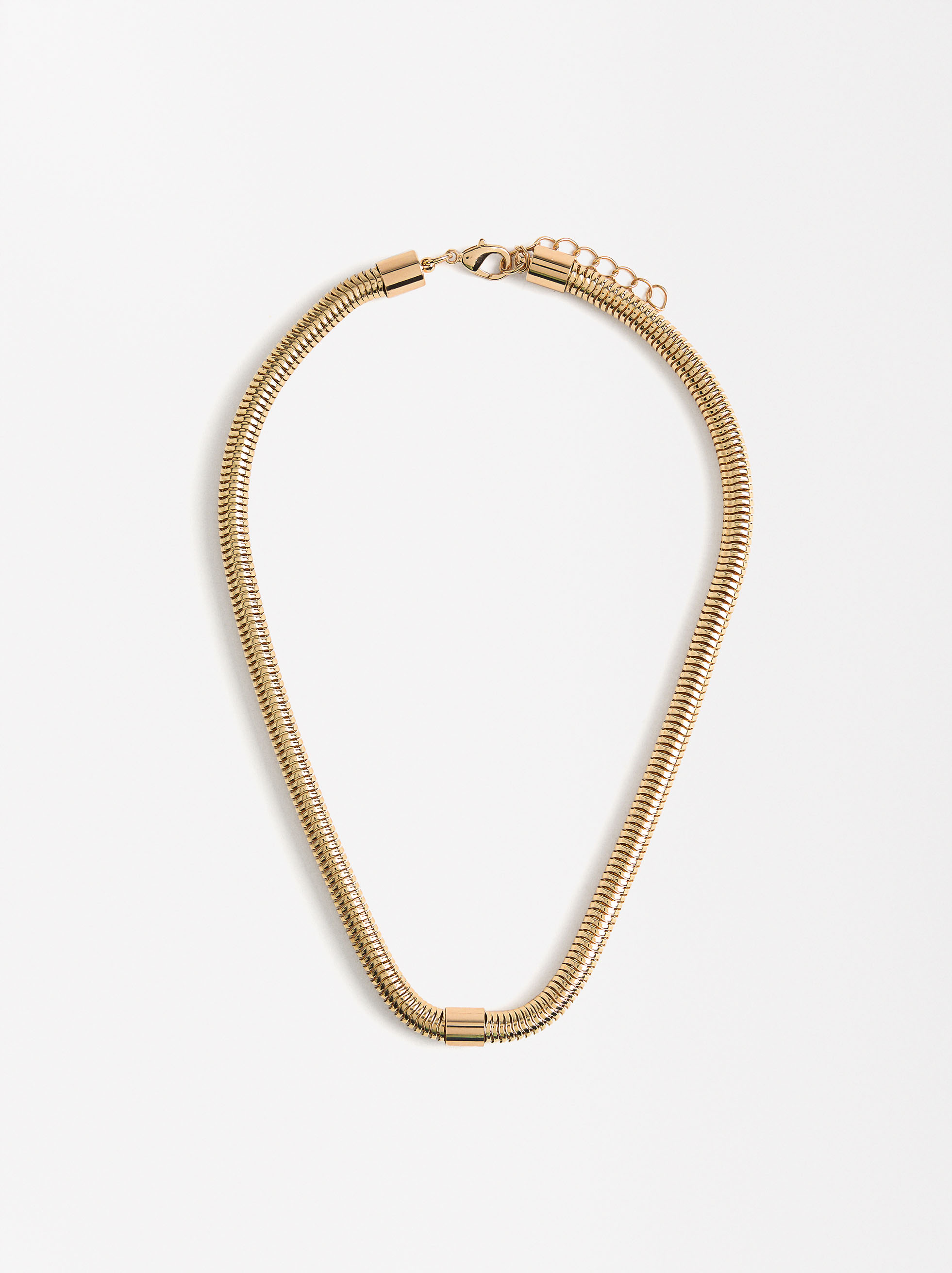 Short necklace with snake chain image number 0.0