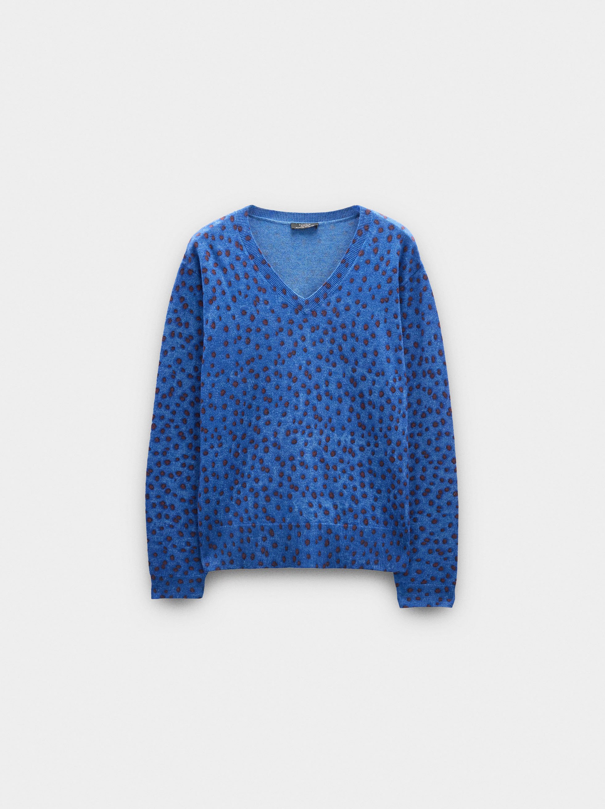 Gemusterter Strickpullover image number 4.0