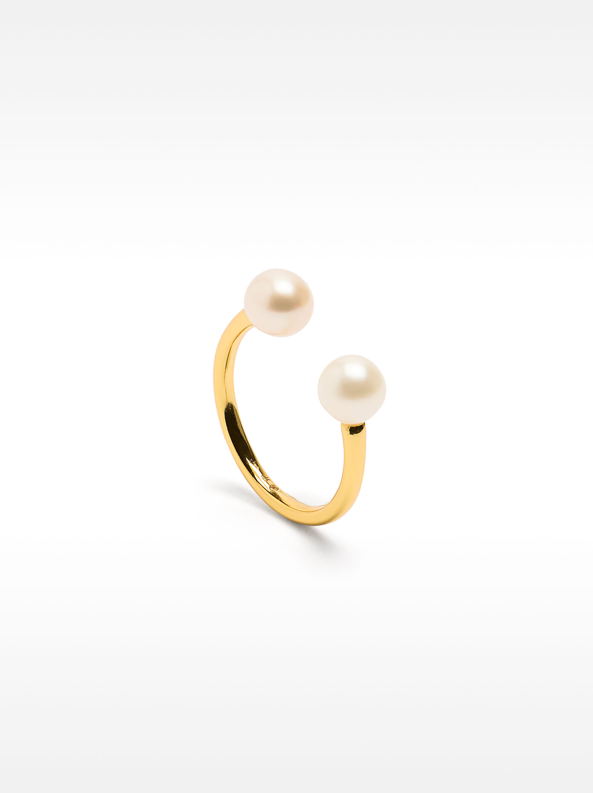 Anillo con perlas - plata de ley 925 image number 2.0
