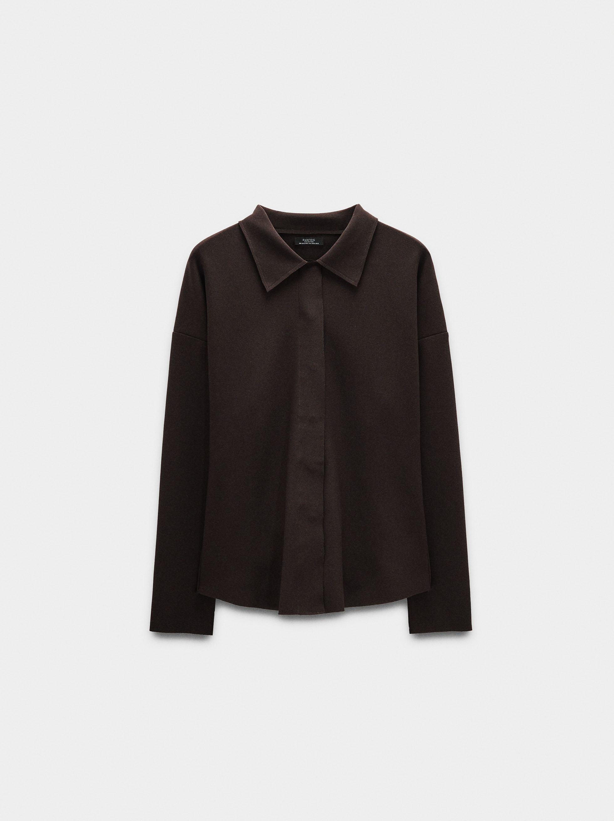 Camicia liscia manica lunga image number 4.0