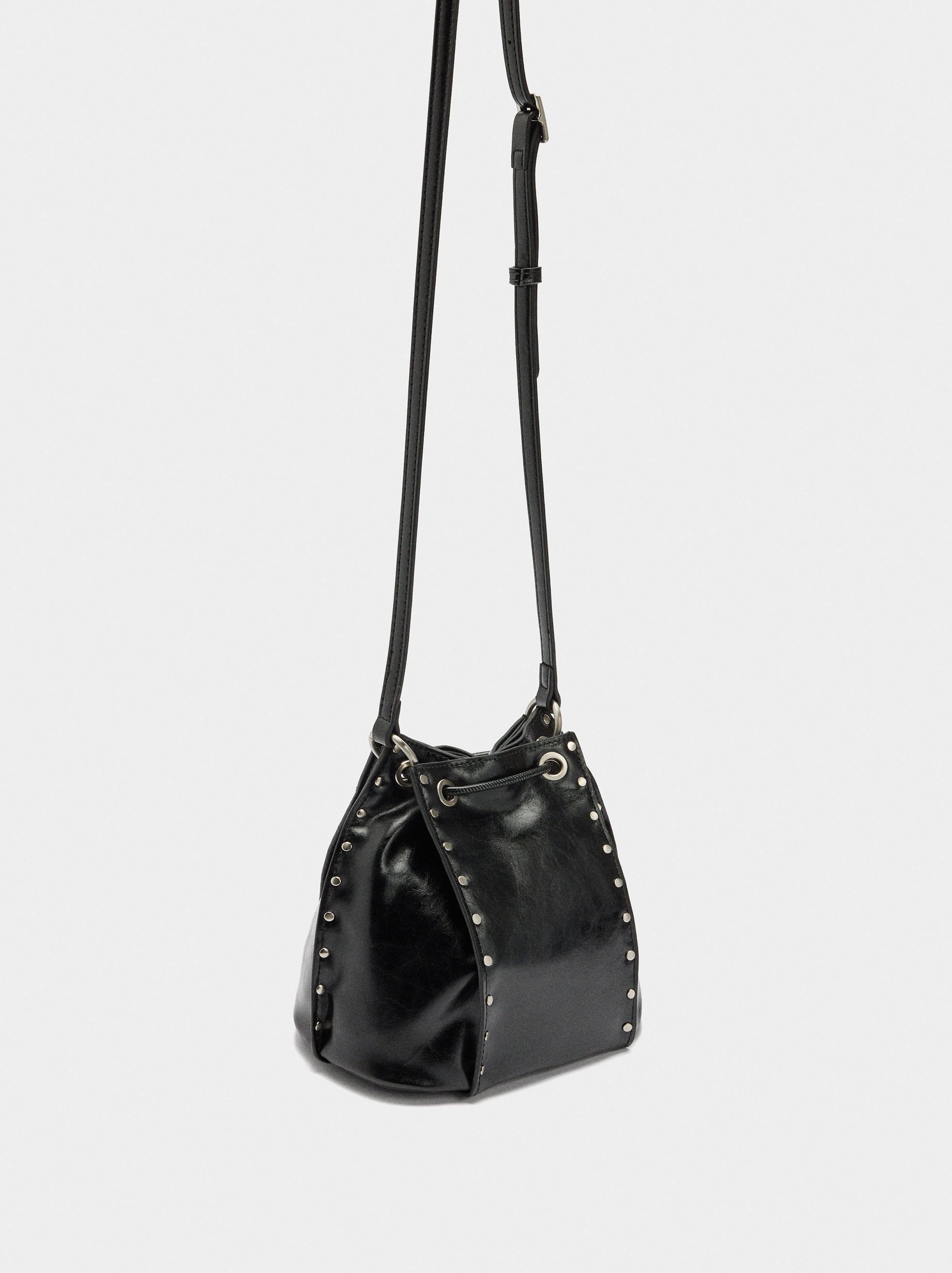 Bucket bag with studs image number 2.0
