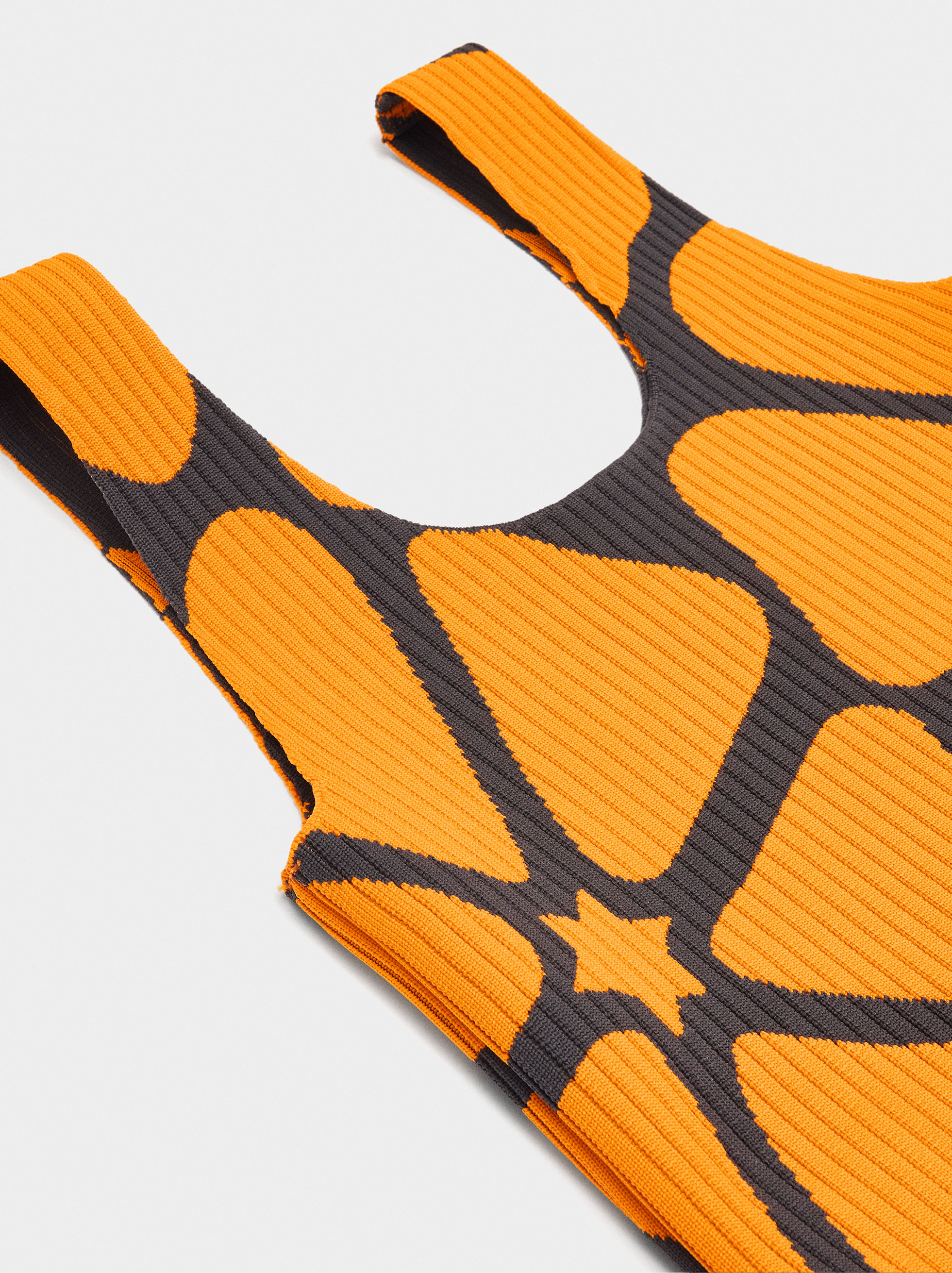 Floral printed mesh bag image number 2.0