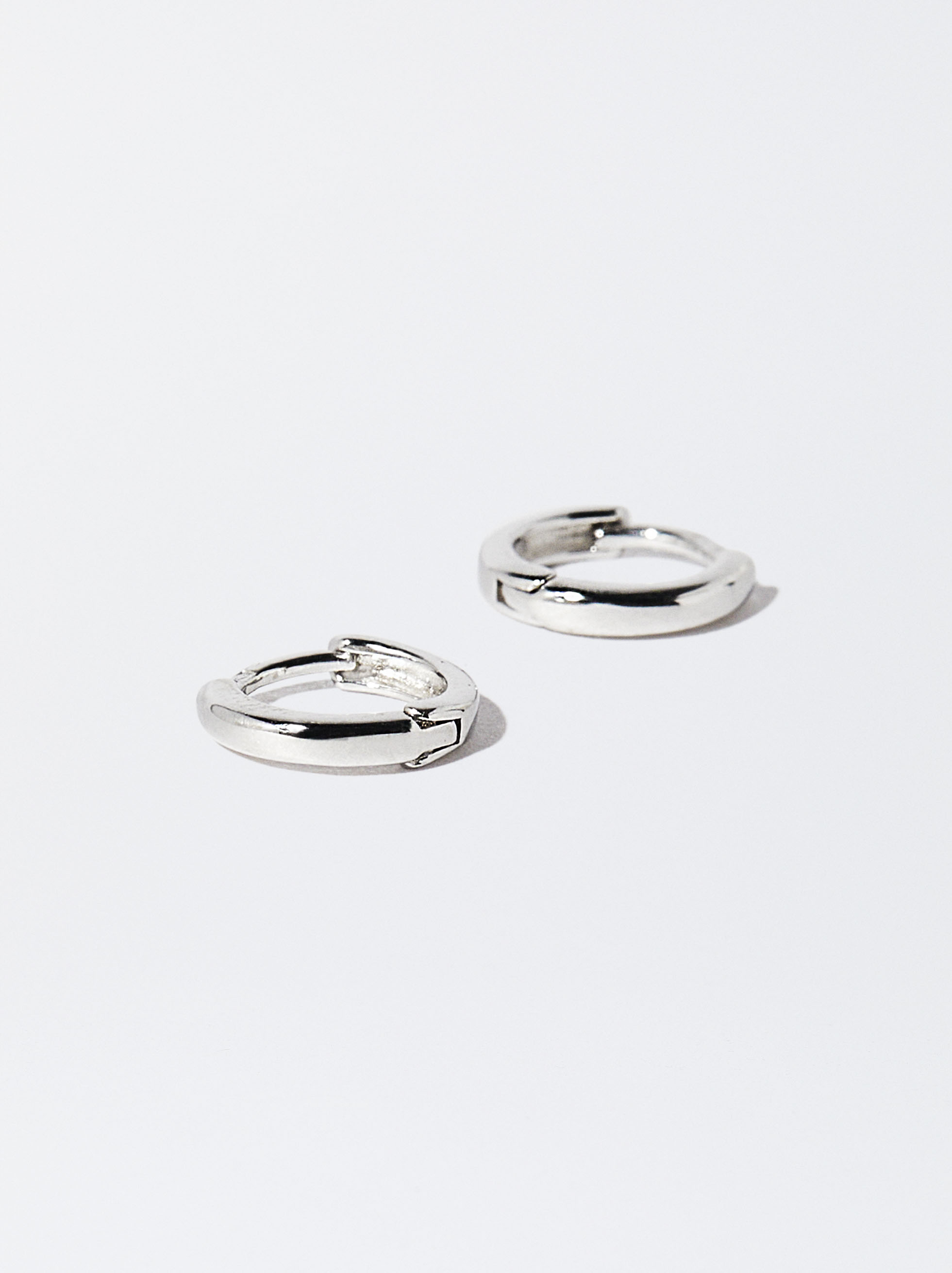 925 Silver Personalised Hoop Earrings image number 2.0
