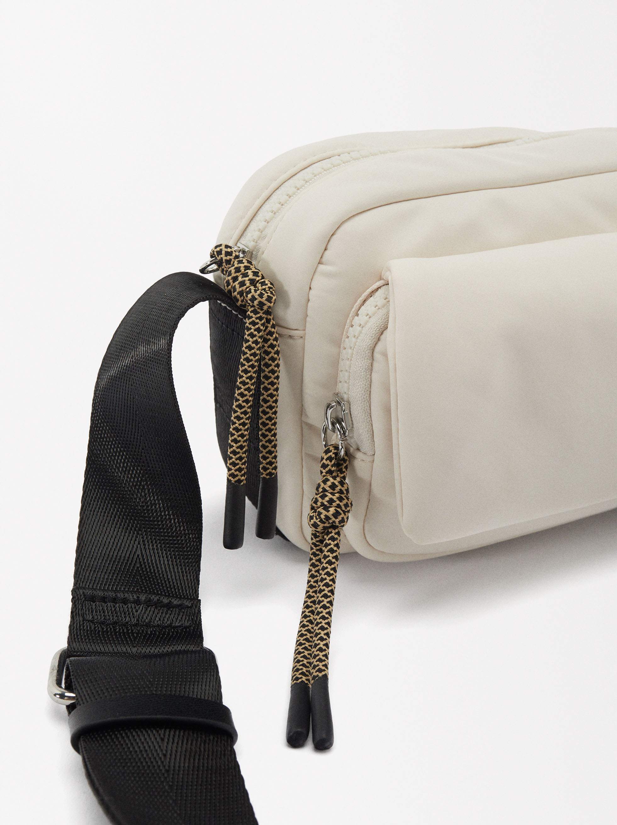 Nylon Crossbody Bag Black Parfois