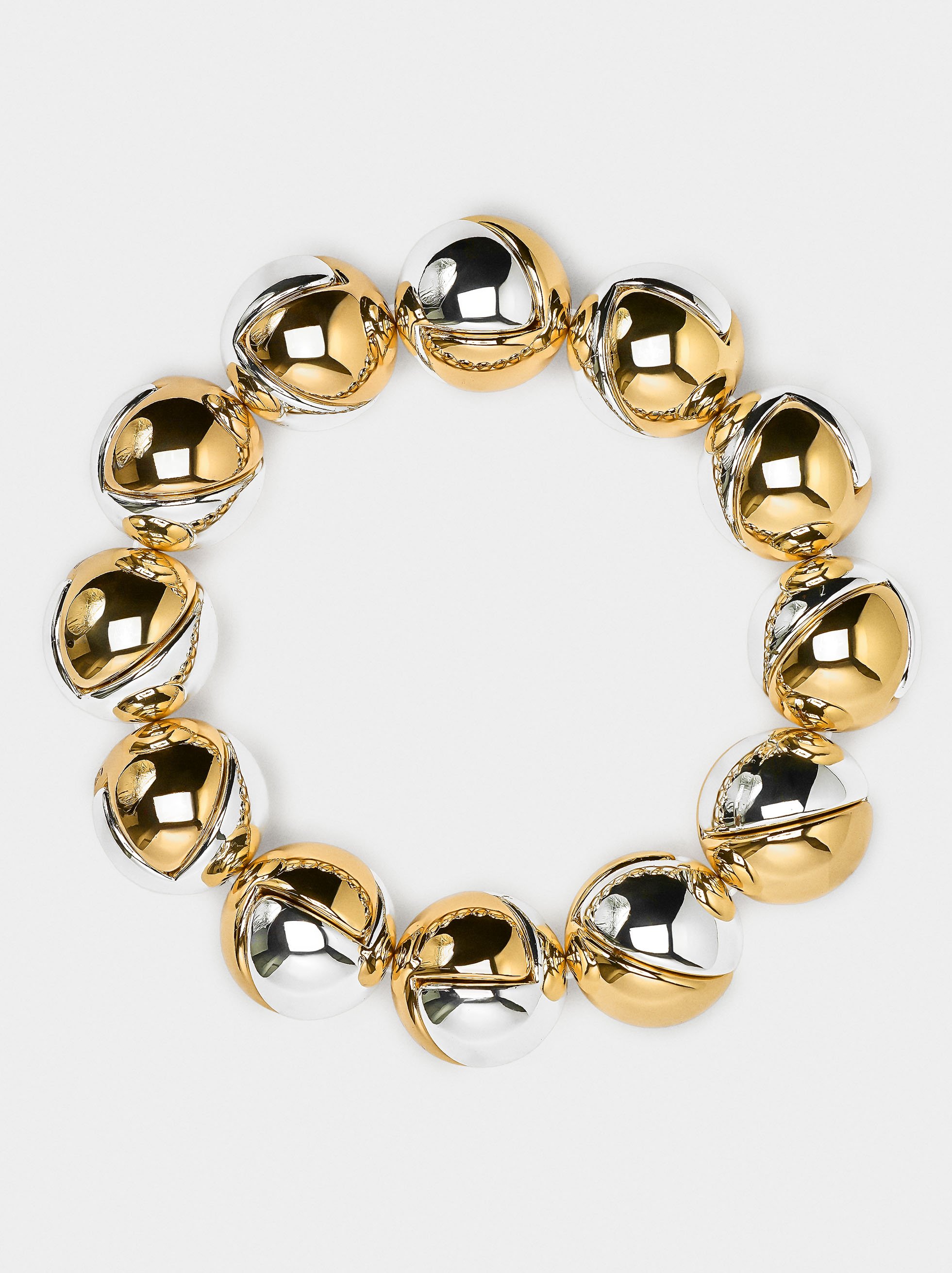 Elastisches Armband aus Bicolor-Kugeln image number 1.0