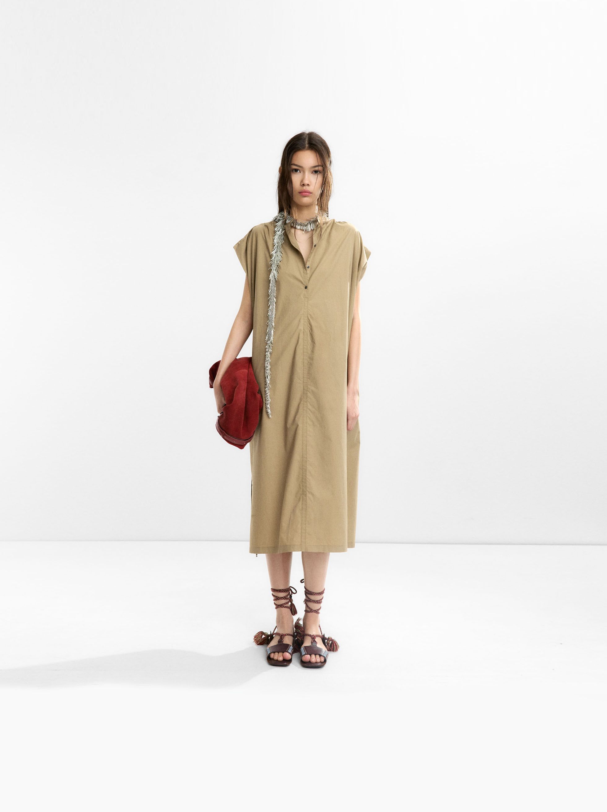 Midi dress 100% cotton image number 6.0