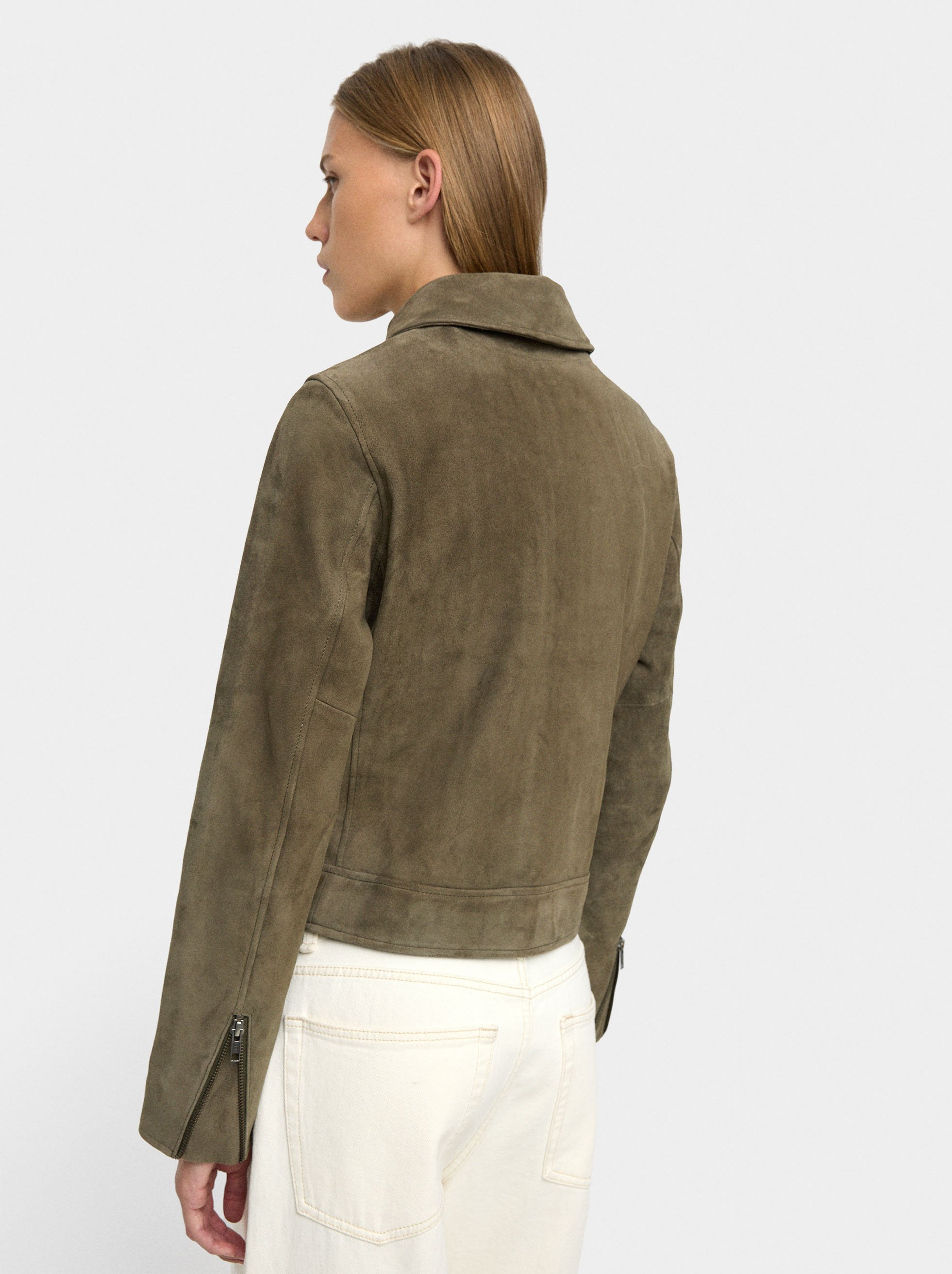 Jacke aus Leder mit Reißverschluss image number 5.0