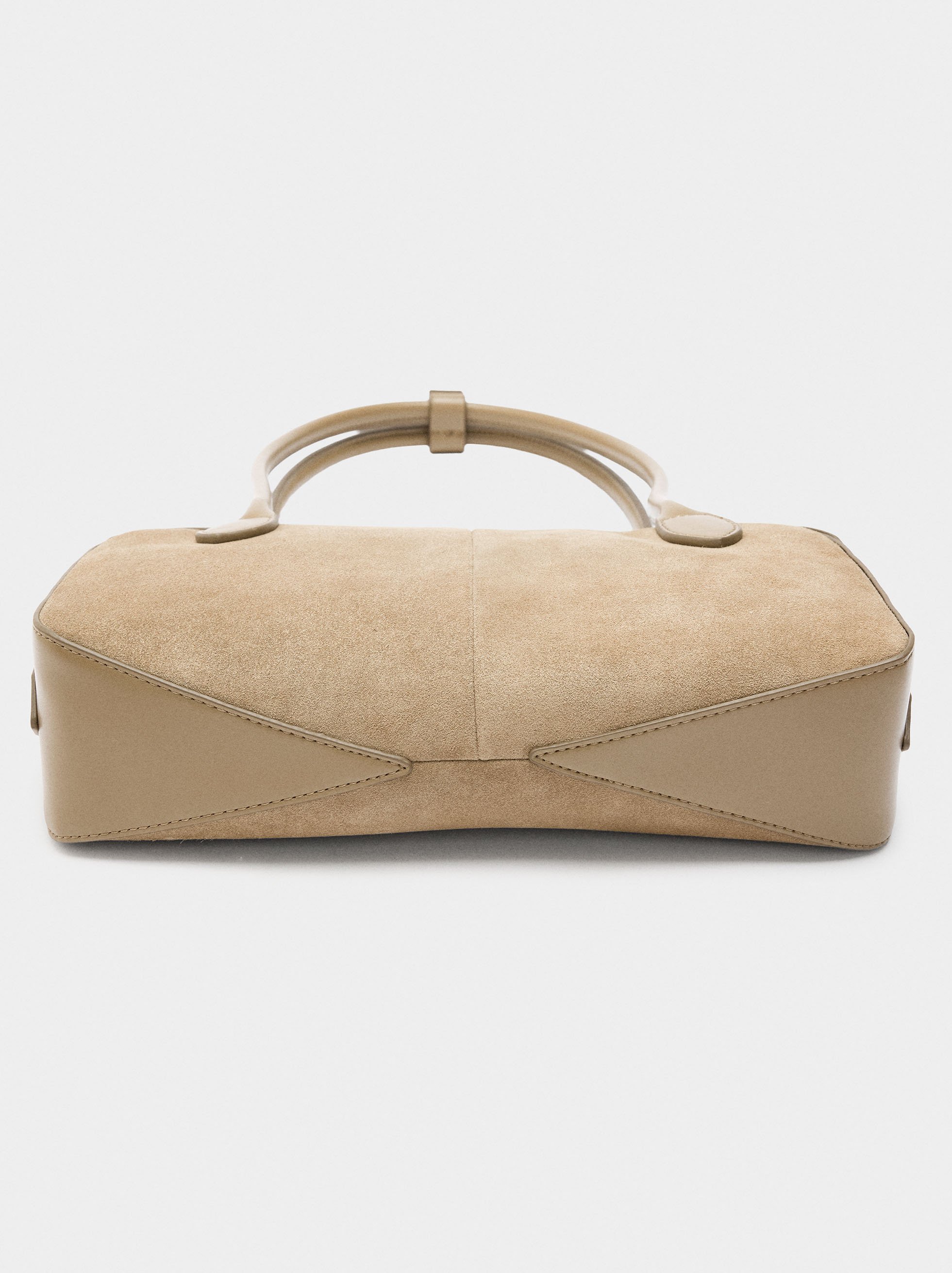 Shoulder bag with leather details image number 5.0