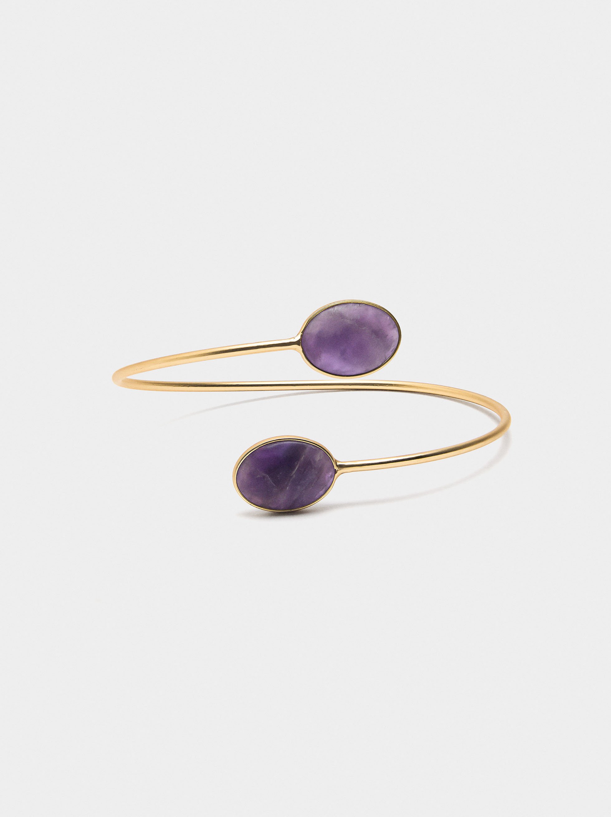 Rigid bracelet with stones image number 0.0