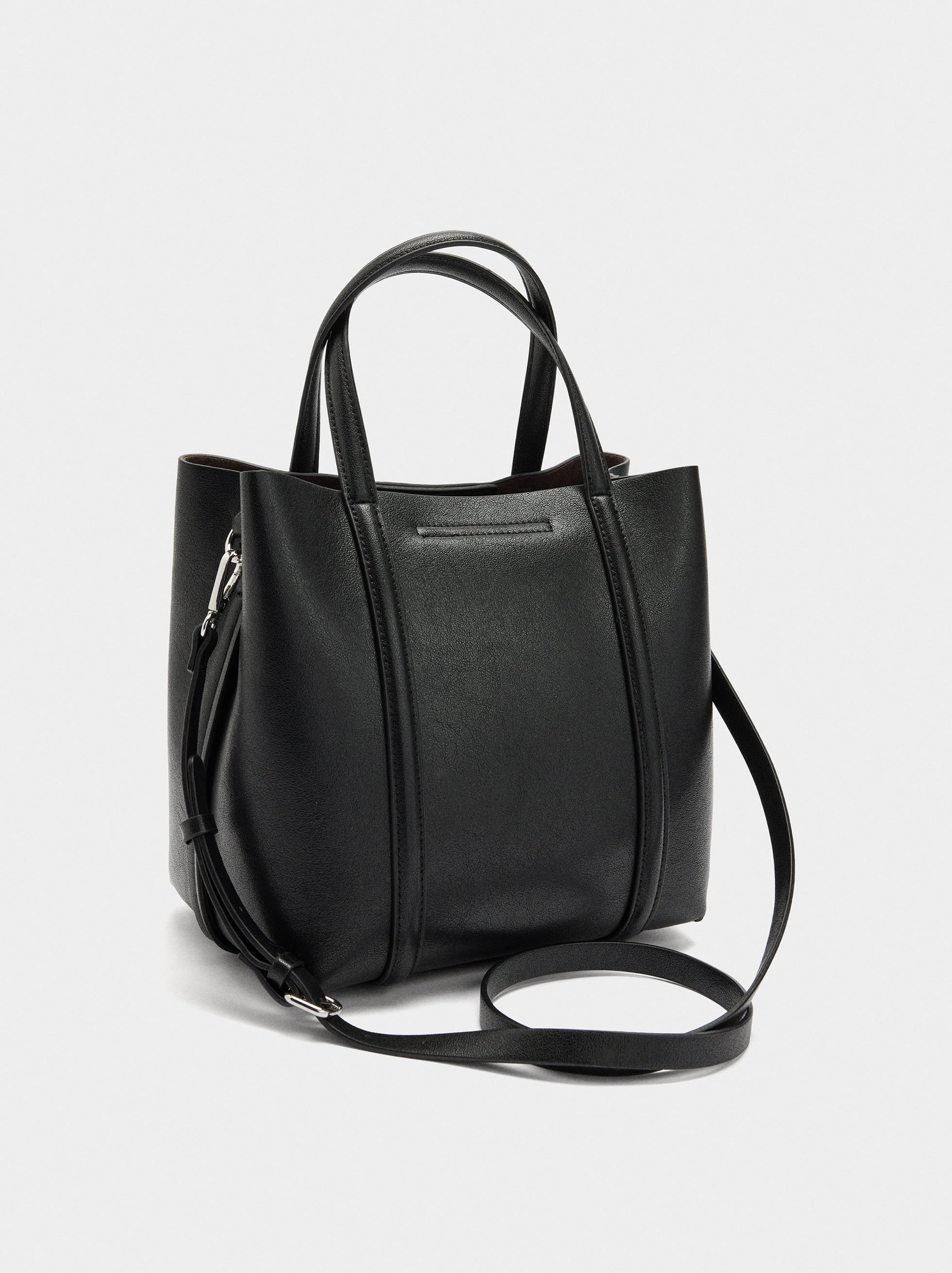 Tote bag with crossbody strap M image number 2.0