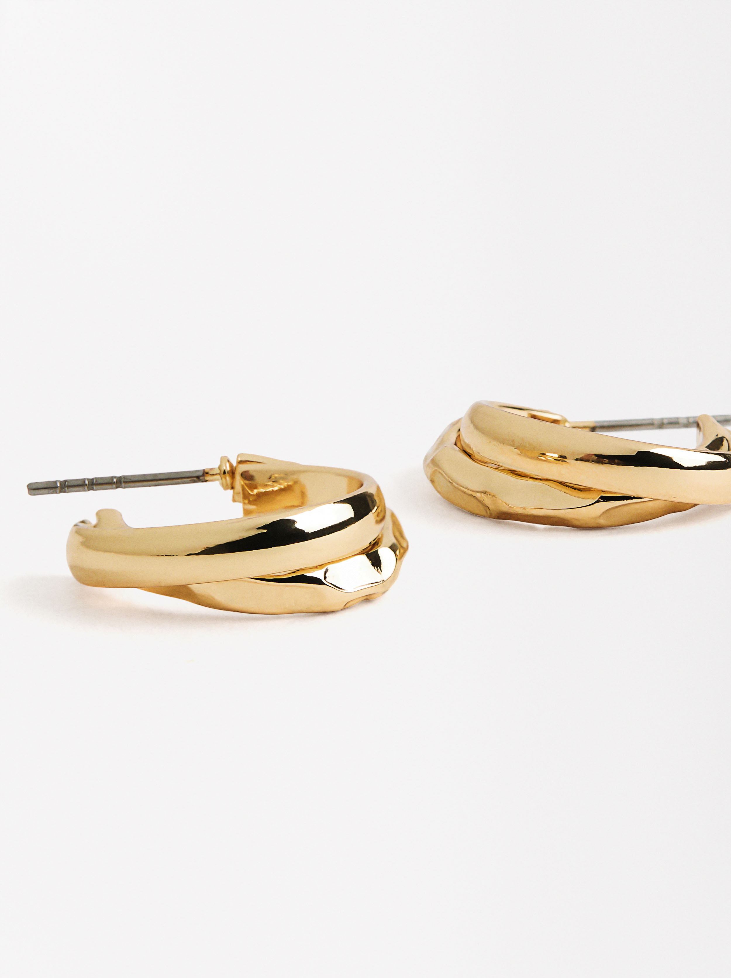 Pendientes de aro dorados  image number 2.0