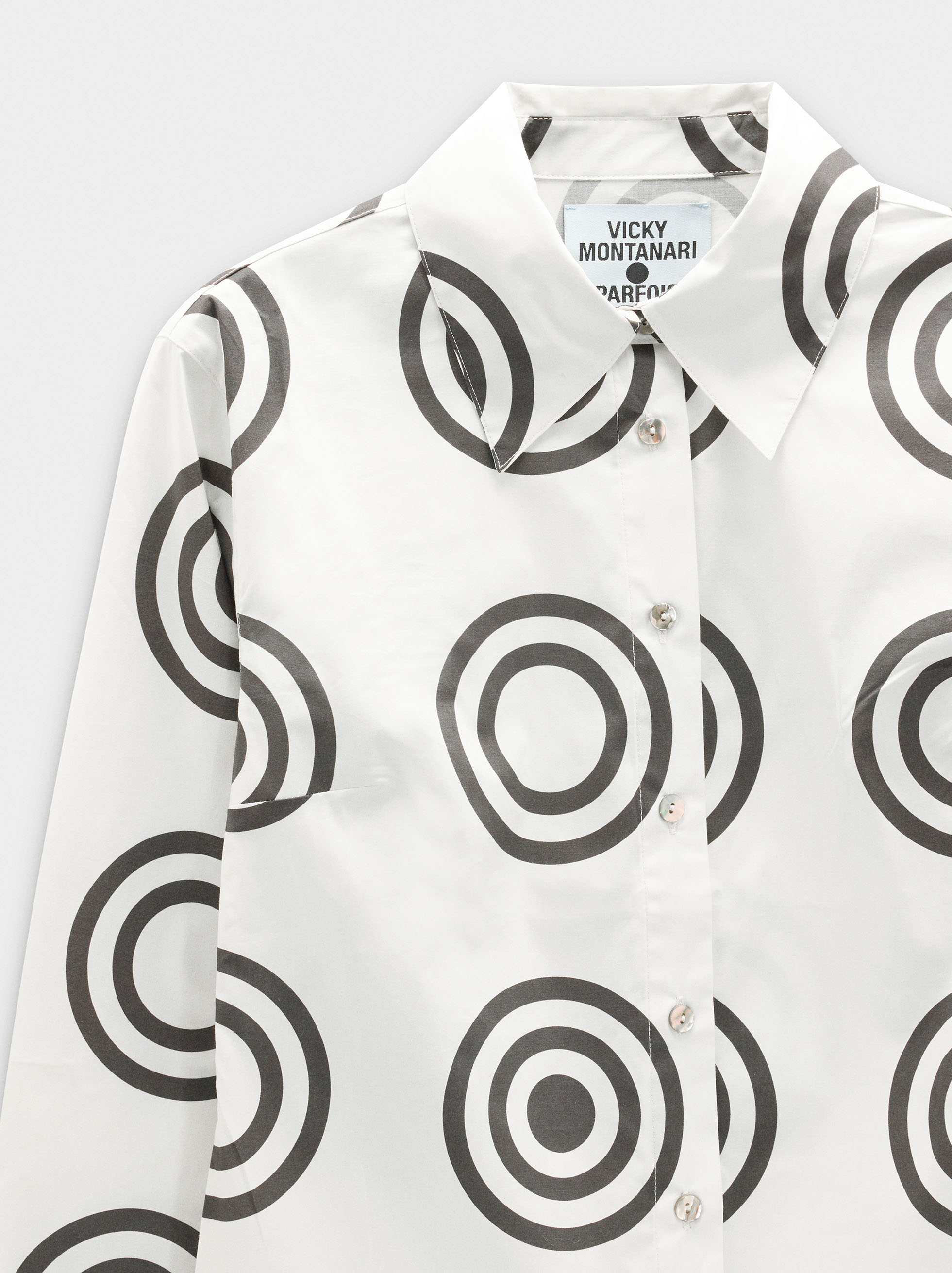 Cotton shirt with circles image number 5.0