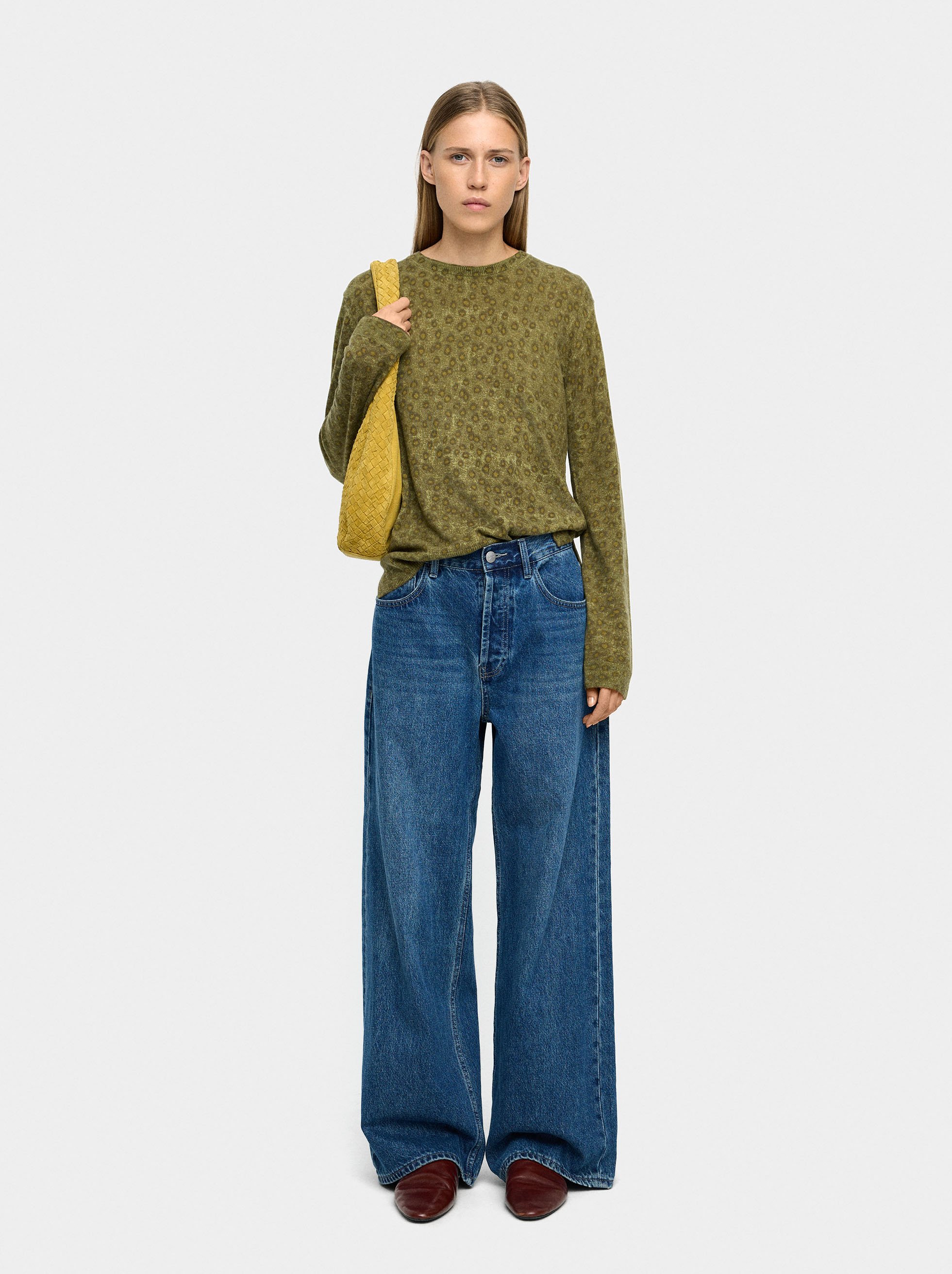 Gemusterter Strickpullover image number 0.0