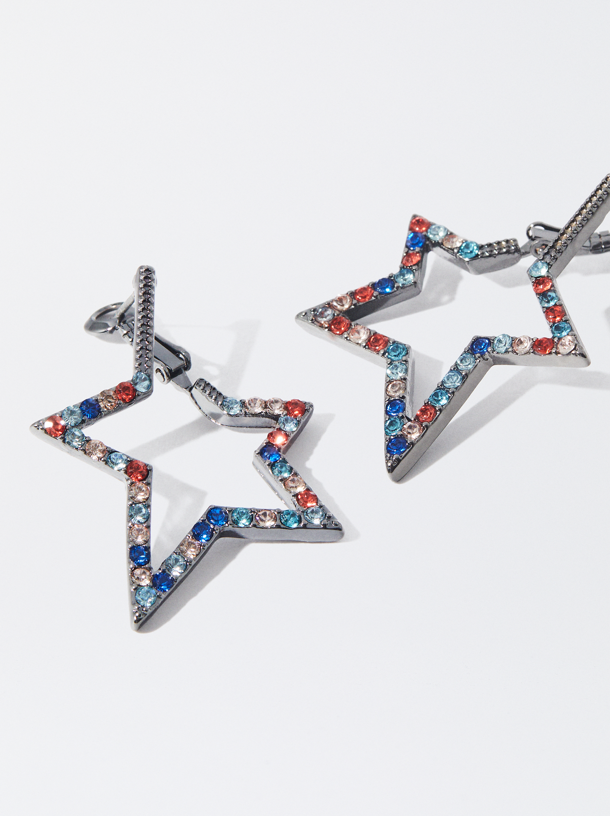 Pendientes Estrella Cristales Multicolor Parfois