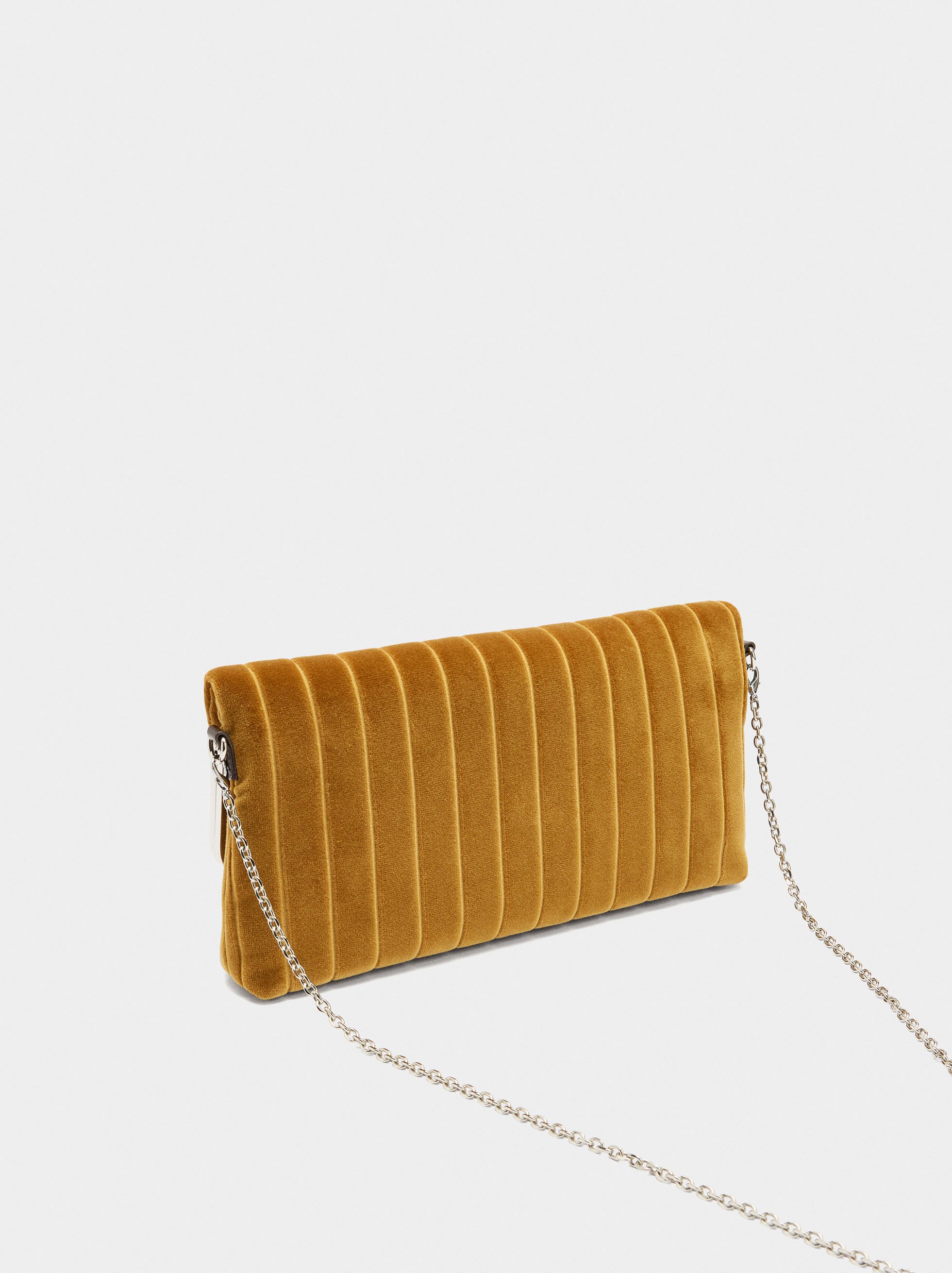 Ribbed party bag with flap image number 3.0