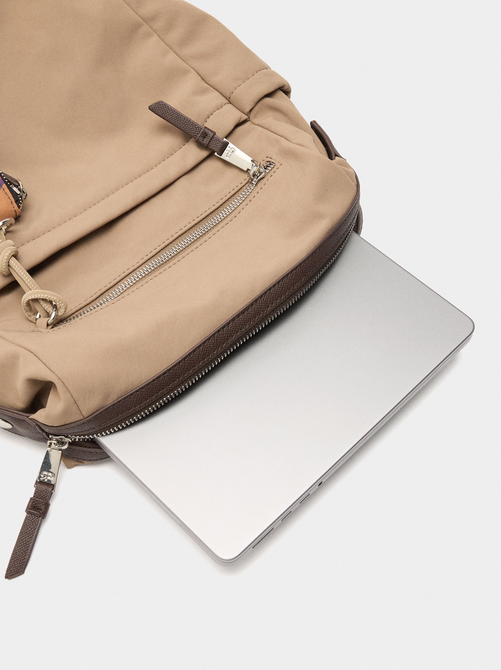 Nylon laptop backpack 13" image number 3.0